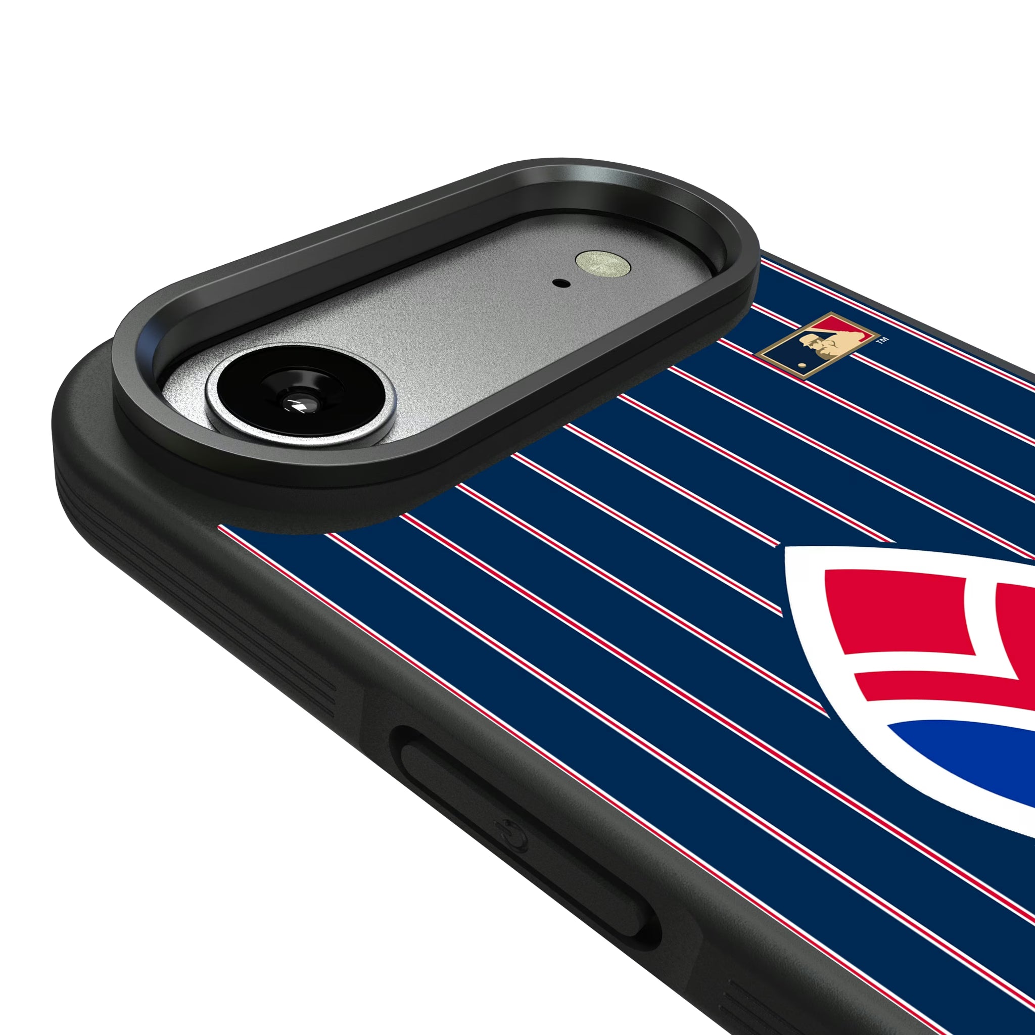 Atlanta Braves 1972-1975 - Cooperstown Collection Pinstripe iPhone Bump Phone Case for Apple iPhone - Detail#Device_iPhone Air