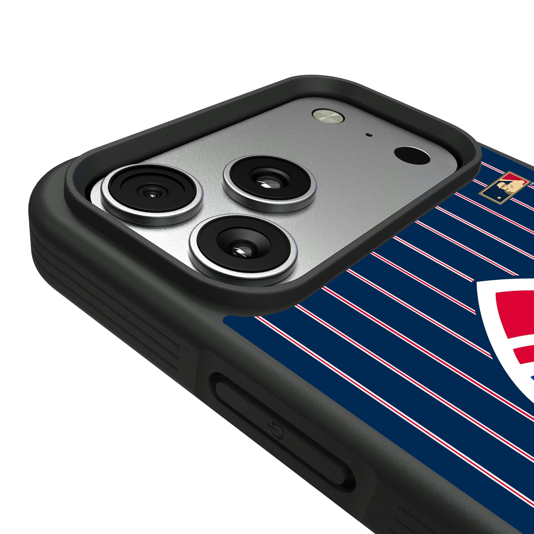 Atlanta Braves 1972-1975 - Cooperstown Collection Pinstripe iPhone Bump Phone Case for Apple iPhone - Detail#Device_iPhone 17 Pro Max