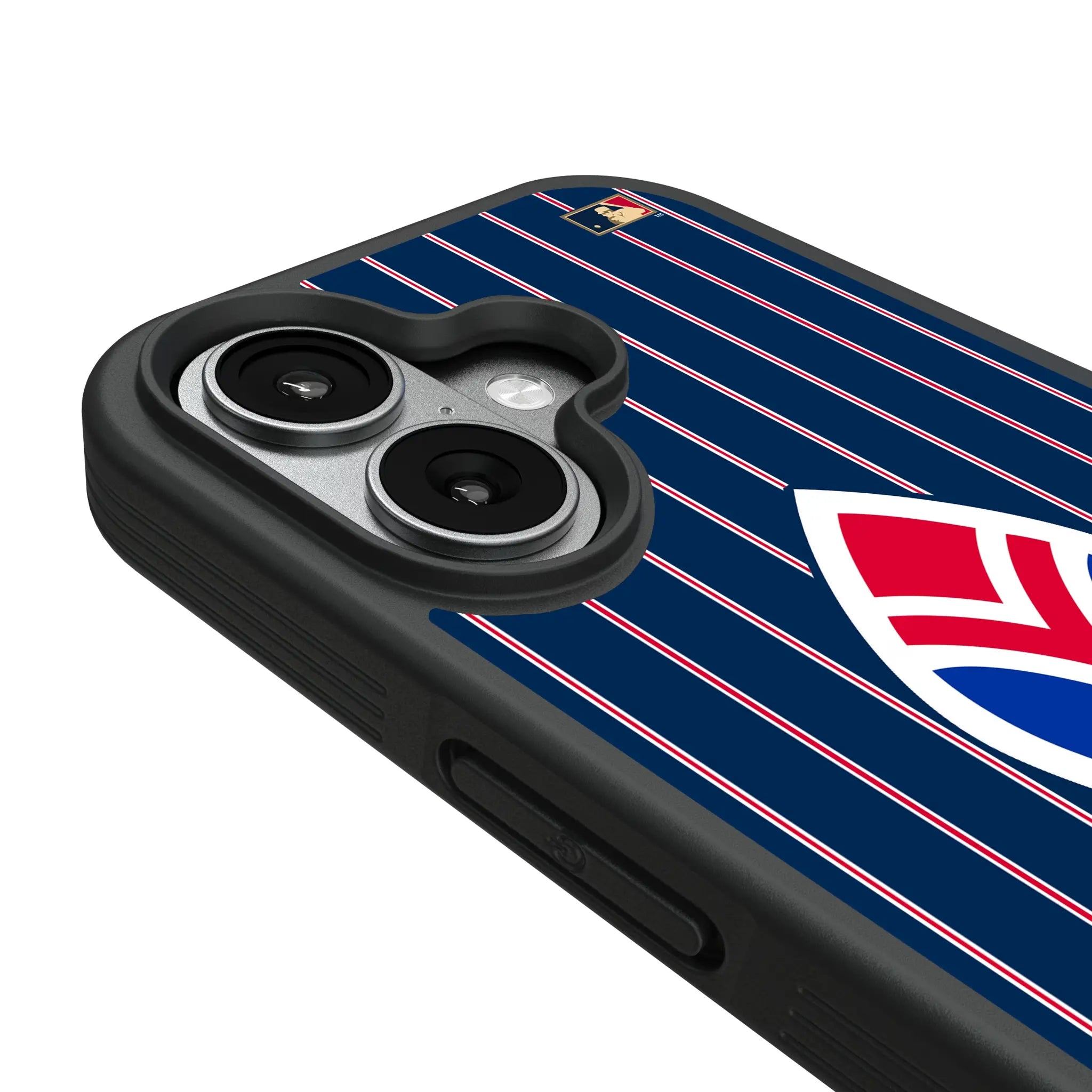 Atlanta Braves 1972-1975 - Cooperstown Collection Pinstripe iPhone Bump Phone Case for Apple iPhone - Detail#Device_iPhone 17