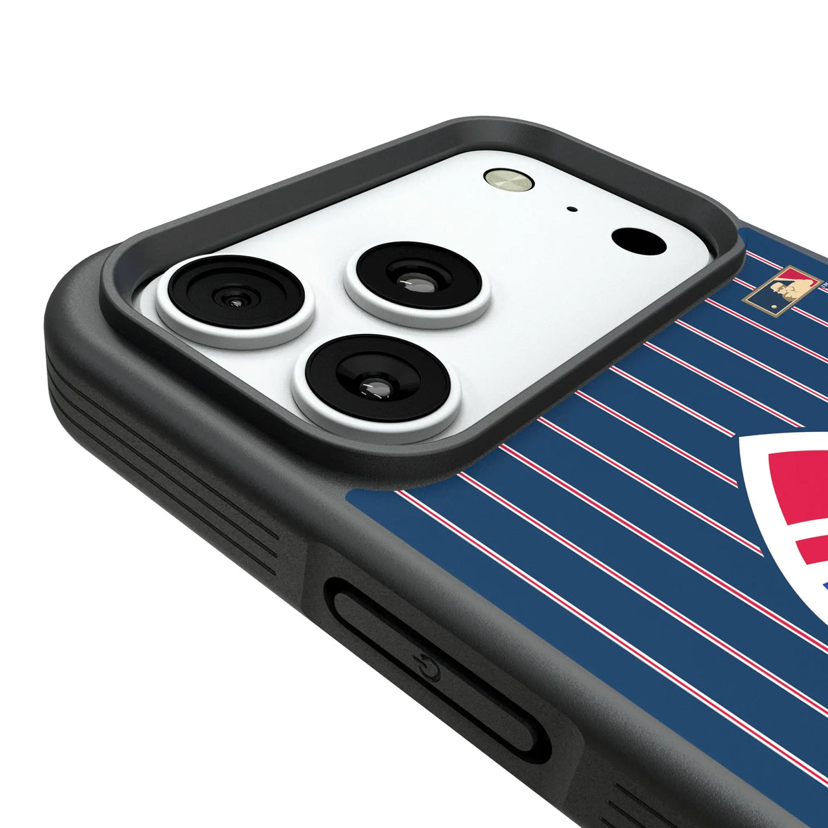 Atlanta Braves 1972-1975 - Cooperstown Collection Pinstripe iPhone Bump Phone Case for Apple iPhone - Detail#Device_iPhone 18 Pro Max