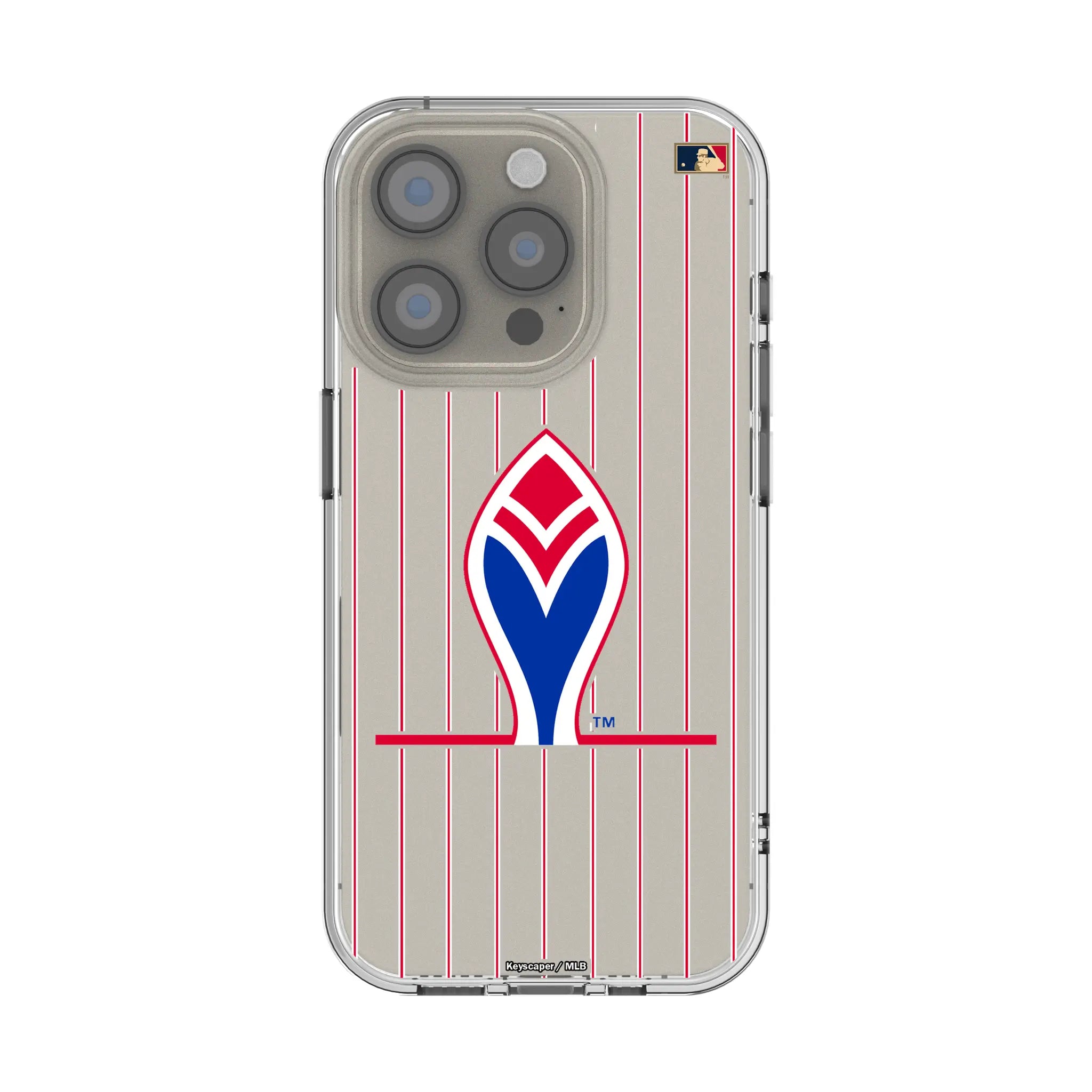Atlanta Braves 1972-1975 - Cooperstown Collection Pinstripe iPhone Clear Phone Case for Apple iPhone
