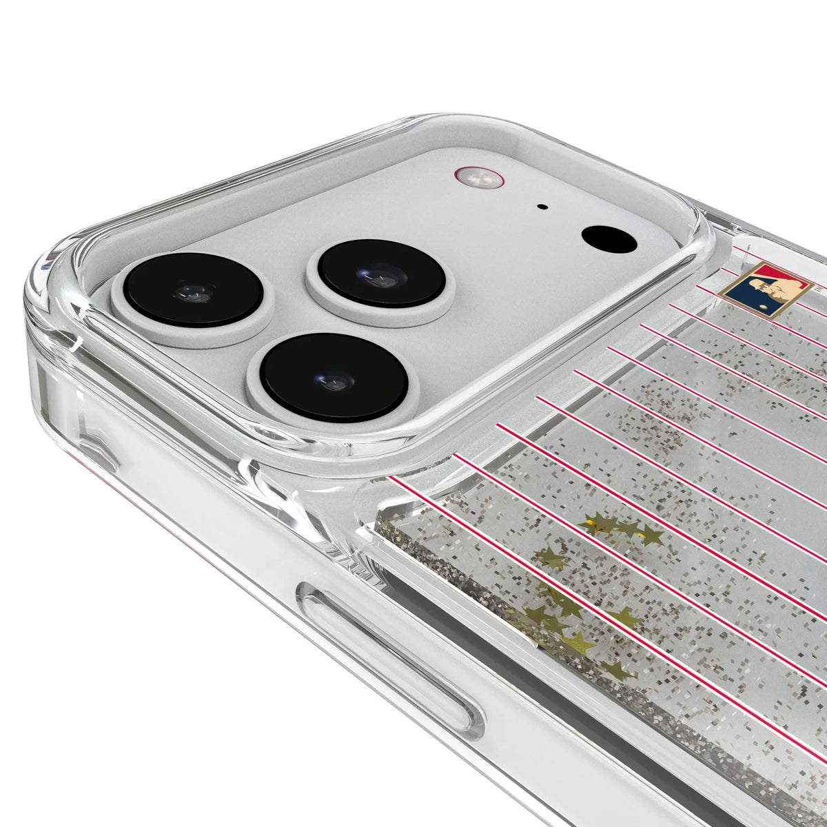Atlanta Braves 1972-1975 - Cooperstown Collection Pinstripe iPhone Glitter Phone Case for Apple iPhone - Detail#Device_iPhone 18 Pro Max