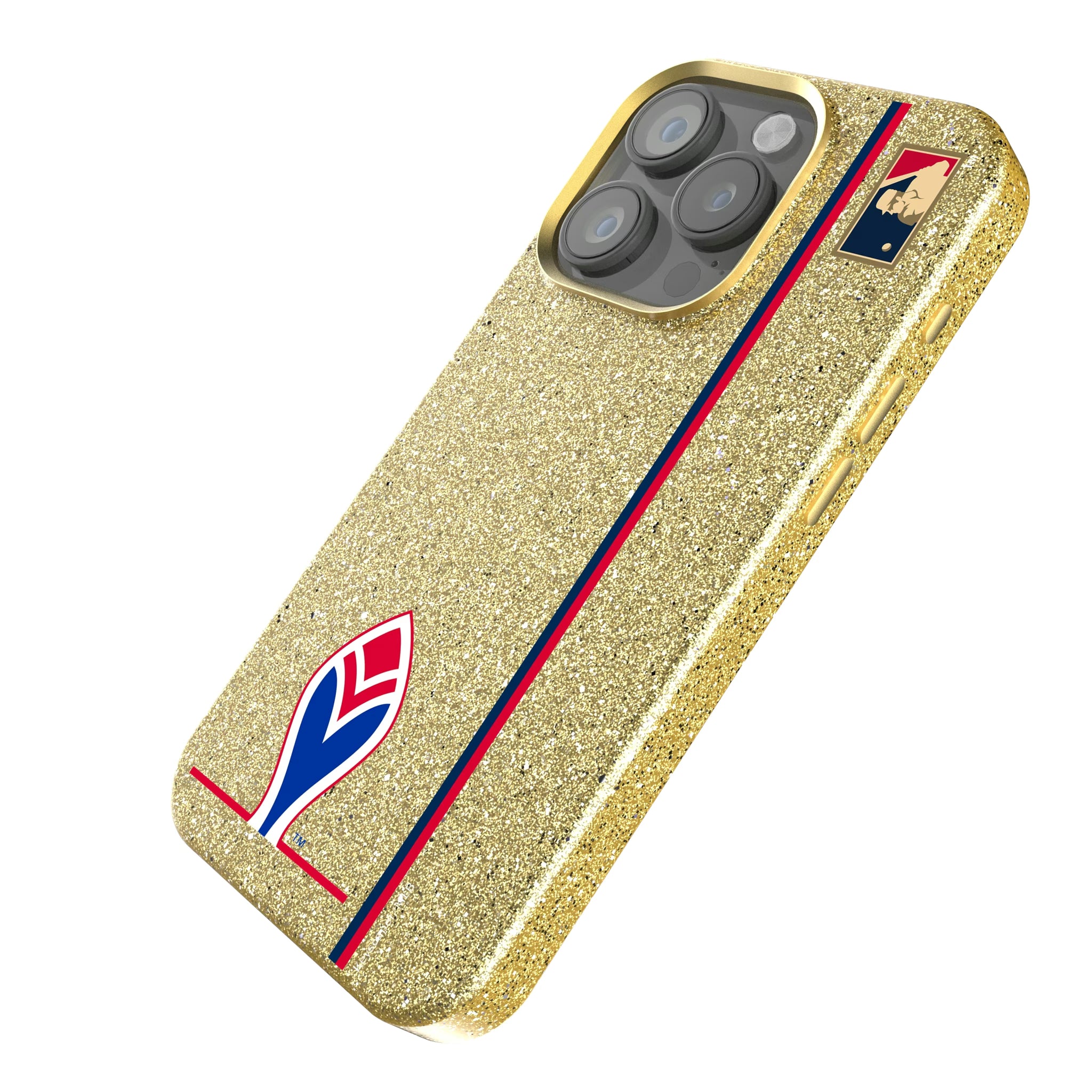 Atlanta Braves 1972-1975 - Cooperstown Collection Sidebar iPhone Bling Phone Case for Apple iPhone - Isometric View