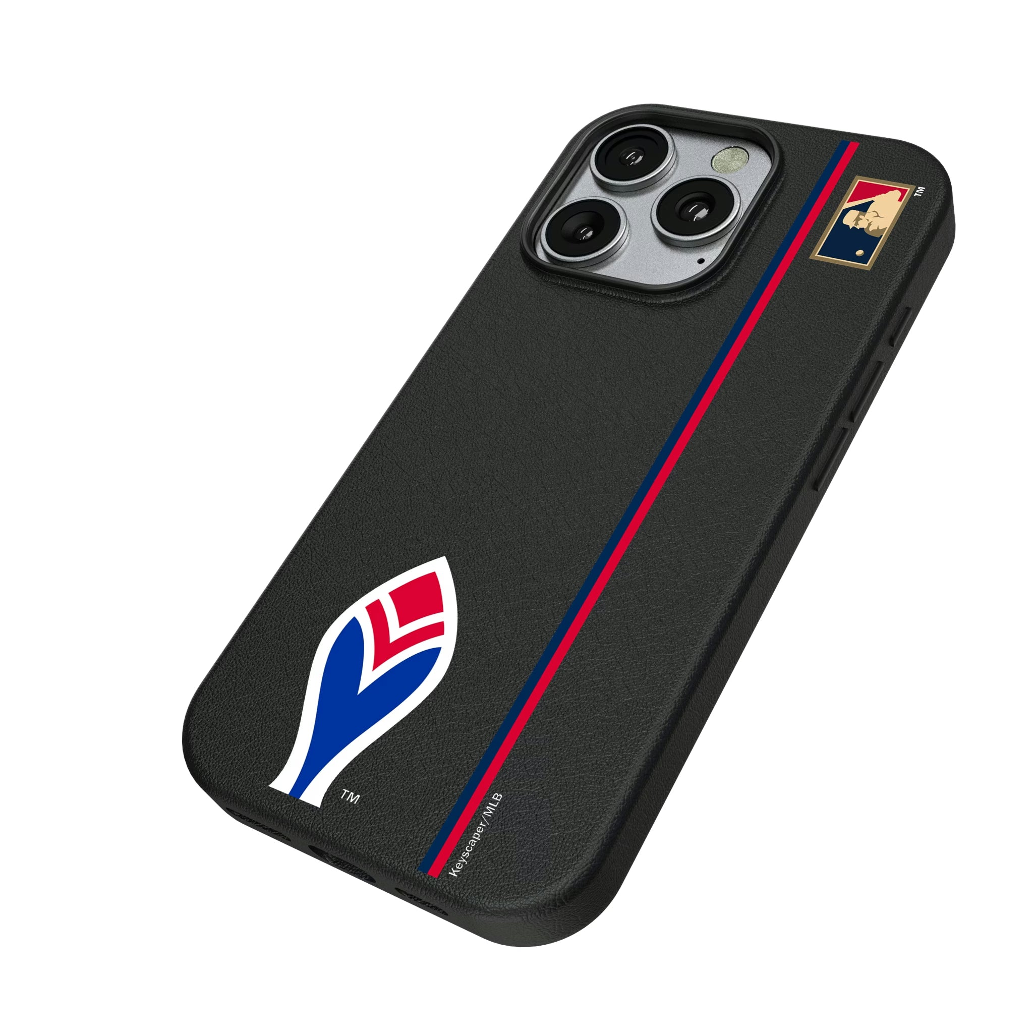 Atlanta Braves 1972-1975 - Cooperstown Collection Sidebar iPhone MagSafe Compatible Phone Case for Apple iPhone - Isometric View