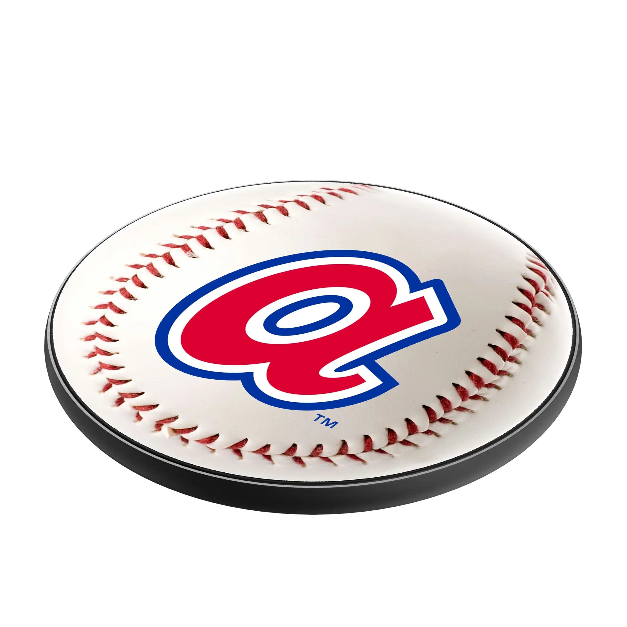 Atlanta Braves 1972-1980 - Cooperstown Collection Baseball 15-Watt Wireless Charger - Isometric View