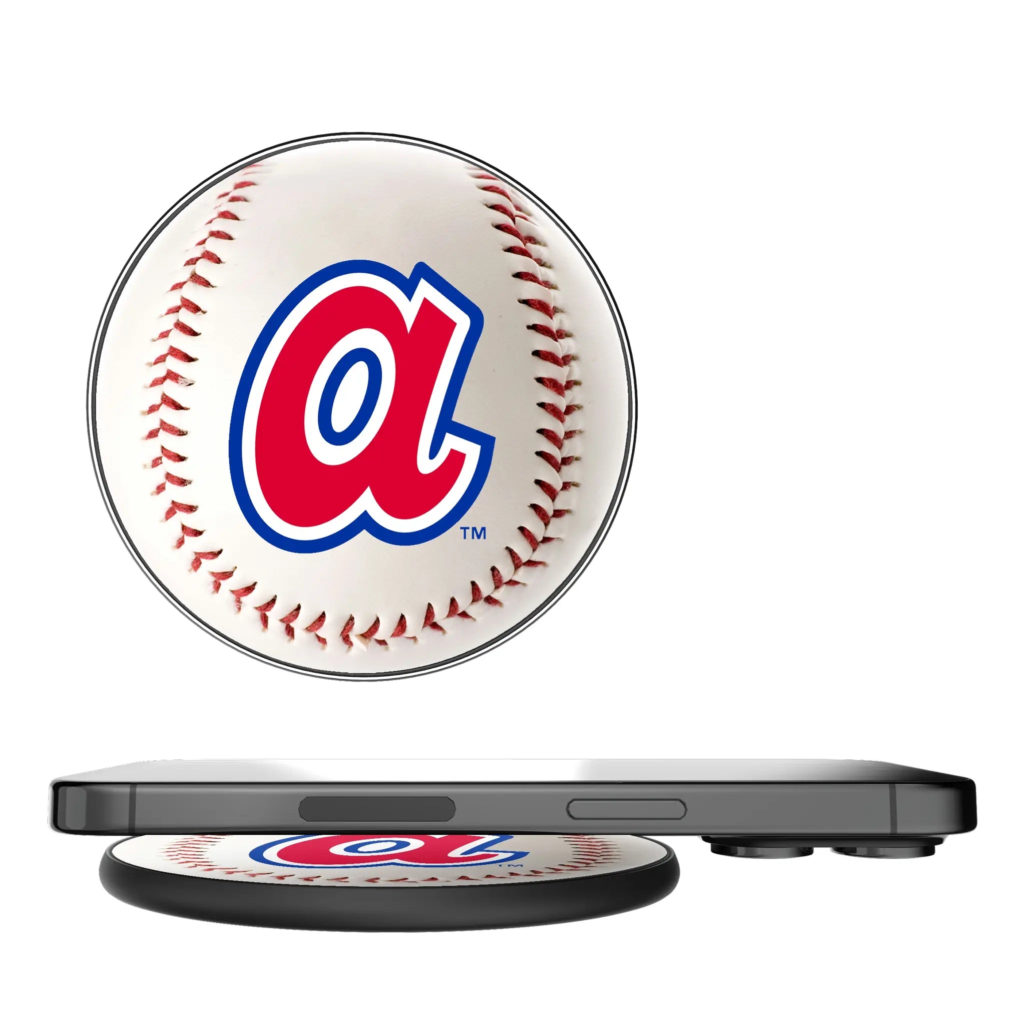 Atlanta Braves 1972-1980 - Cooperstown Collection Baseball 15-Watt Wireless Charger
