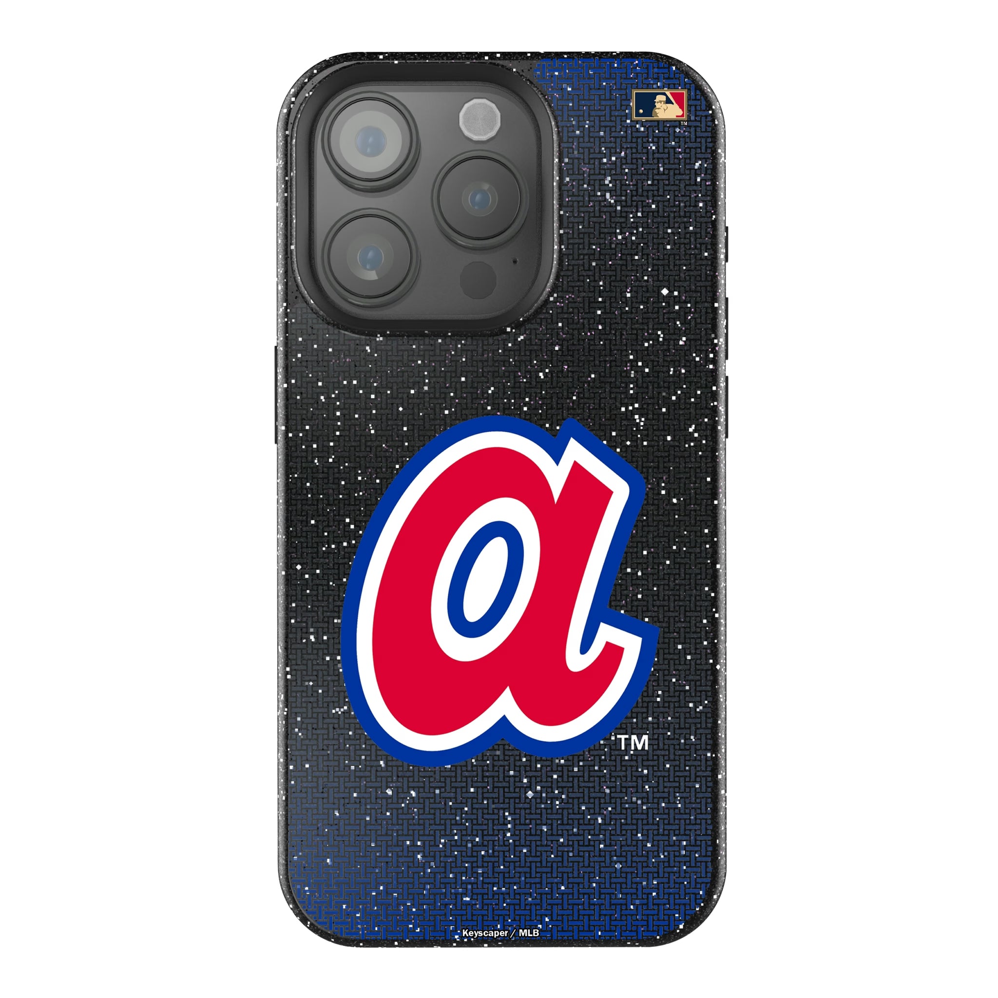 Atlanta Braves 1972-1980 - Cooperstown Collection Linen iPhone Bling Phone Case for Apple iPhone