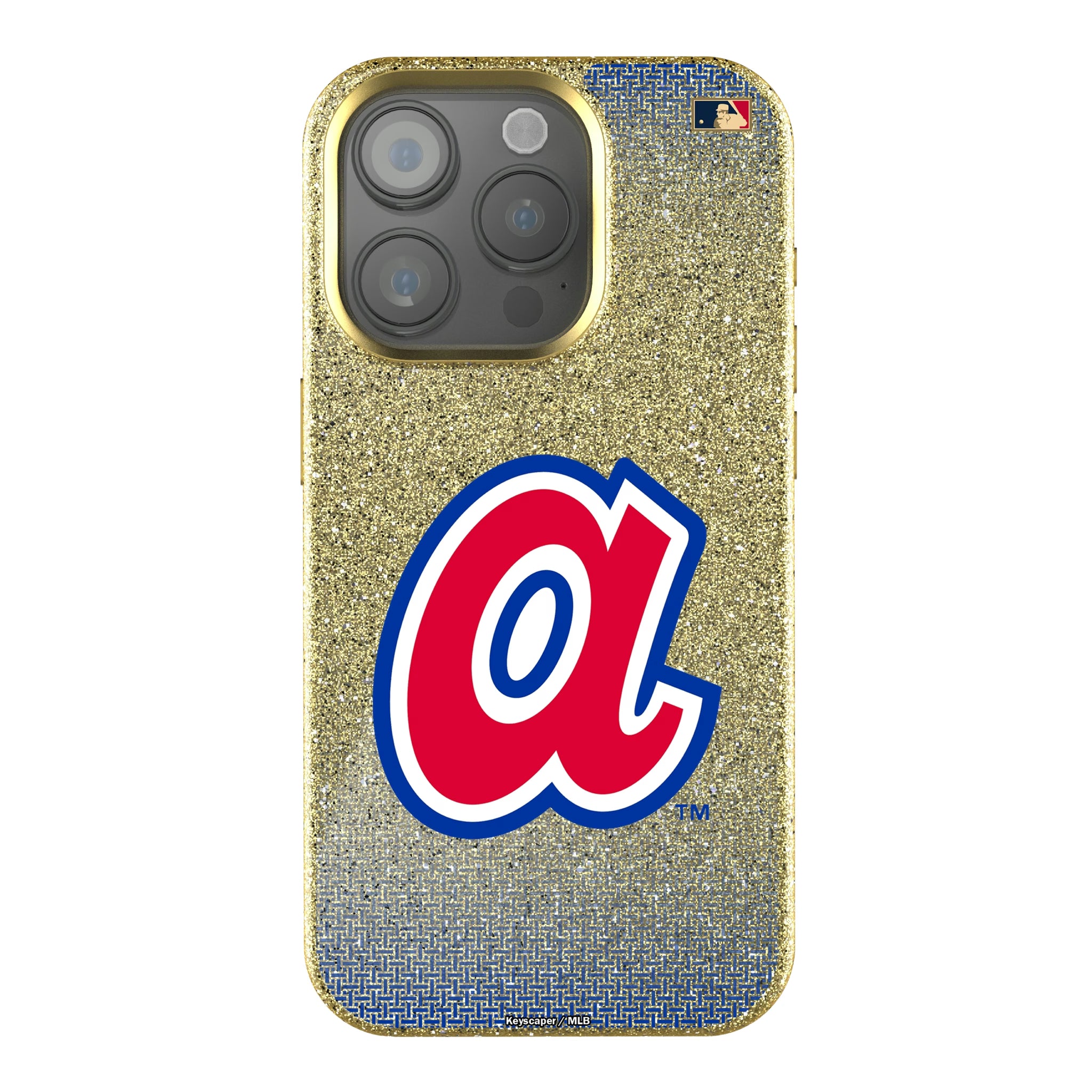 Atlanta Braves 1972-1980 - Cooperstown Collection Linen iPhone Bling Phone Case for Apple iPhone