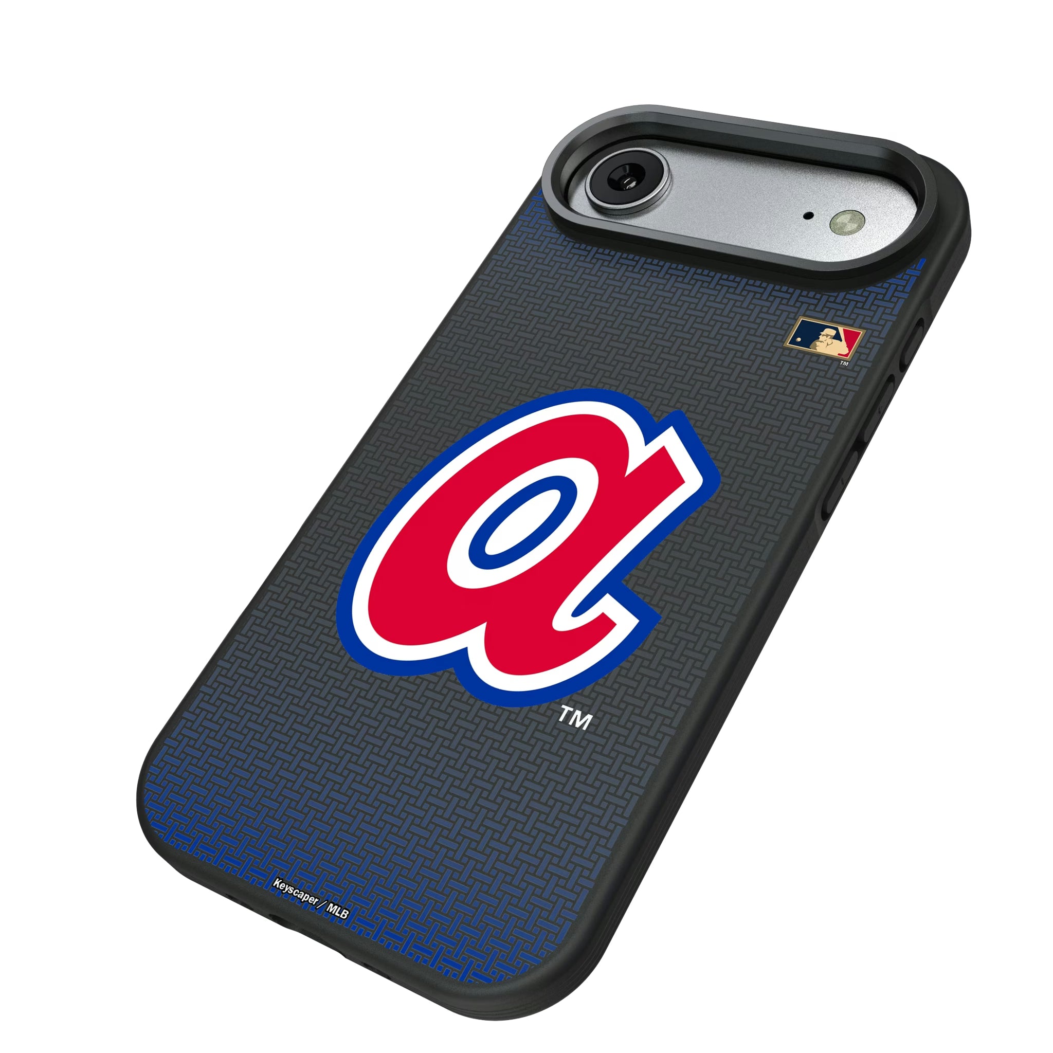 Atlanta Braves 1972-1980 - Cooperstown Collection Linen iPhone Bump Phone Case for Apple iPhone - Isometric View#Device_iPhone Air