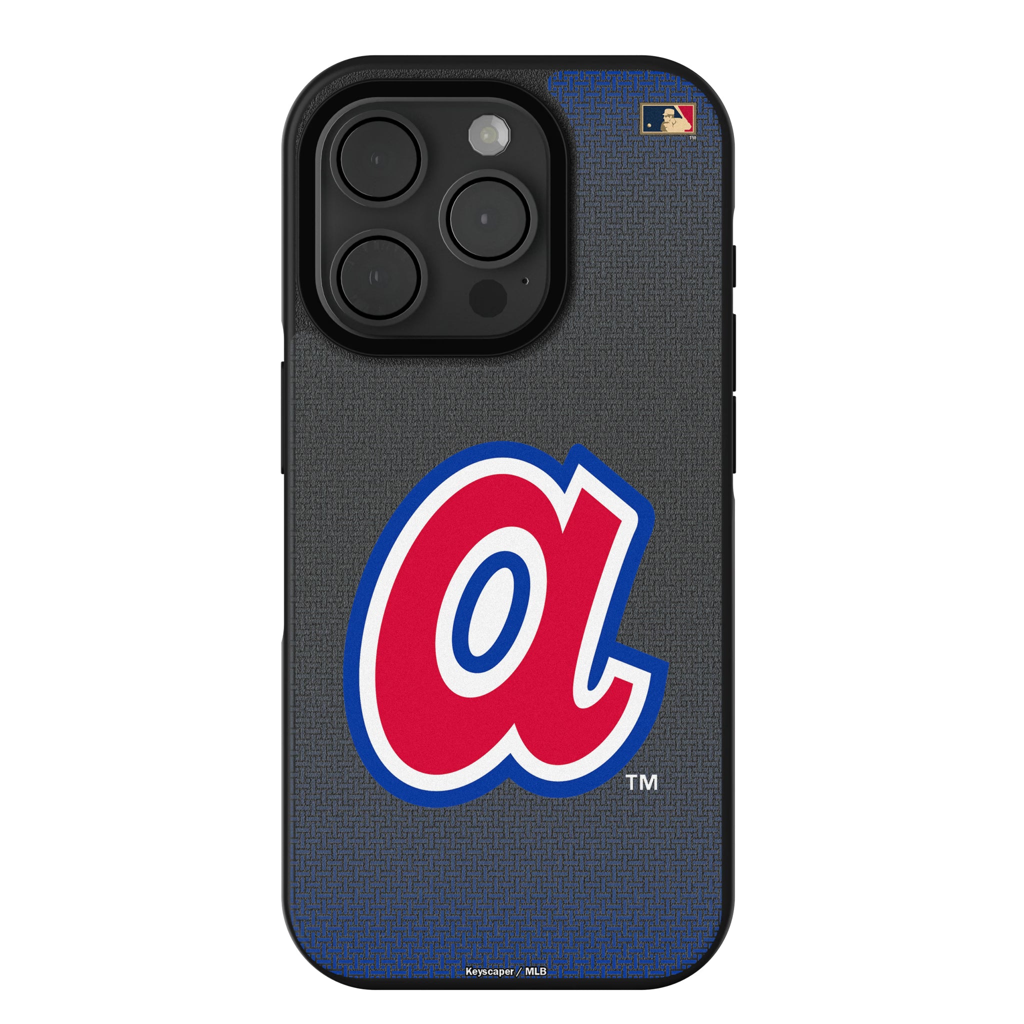 Atlanta Braves 1972-1980 - Cooperstown Collection Linen iPhone Bump Phone Case for Apple iPhone