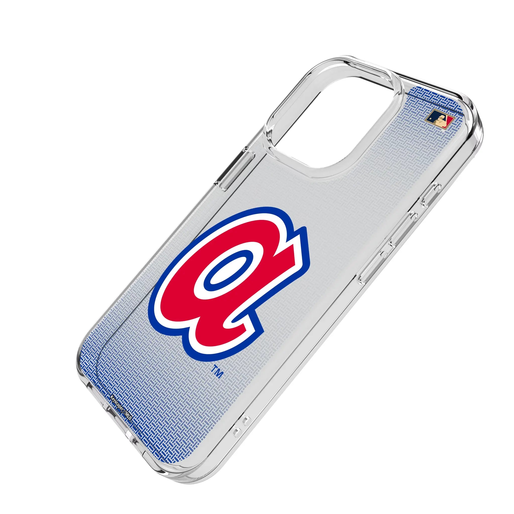 Atlanta Braves 1972-1980 - Cooperstown Collection Linen iPhone Clear Phone Case for Apple iPhone - Isometric View