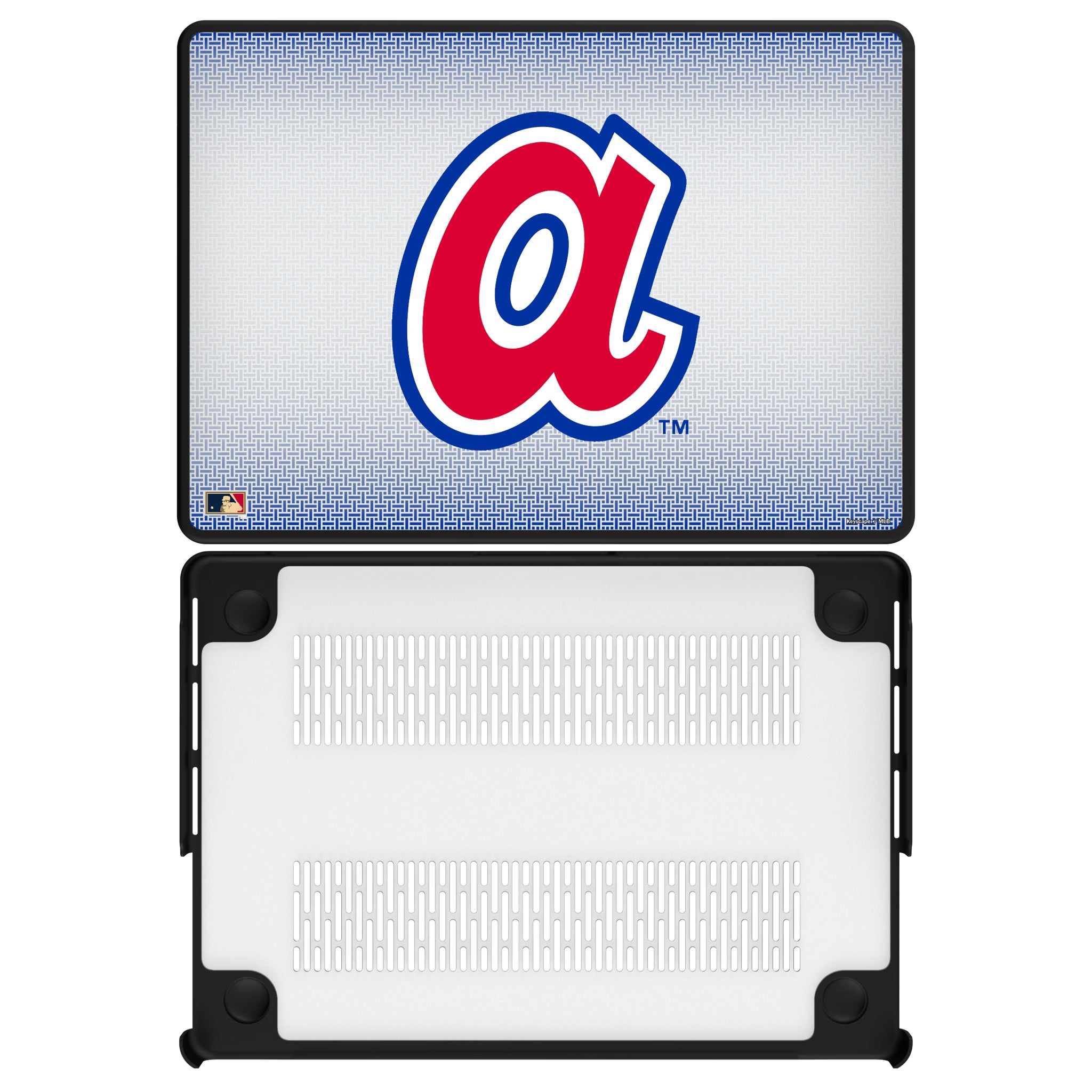 Atlanta Braves 1972-1980 - Cooperstown Collection Linen MacBook Laptop Case for Apple MacBook#Device_MacBook Pro (14-inch, 2021) / MacBook Pro (14-inch, 2023) / MacBook Pro (14-inch, 2024)