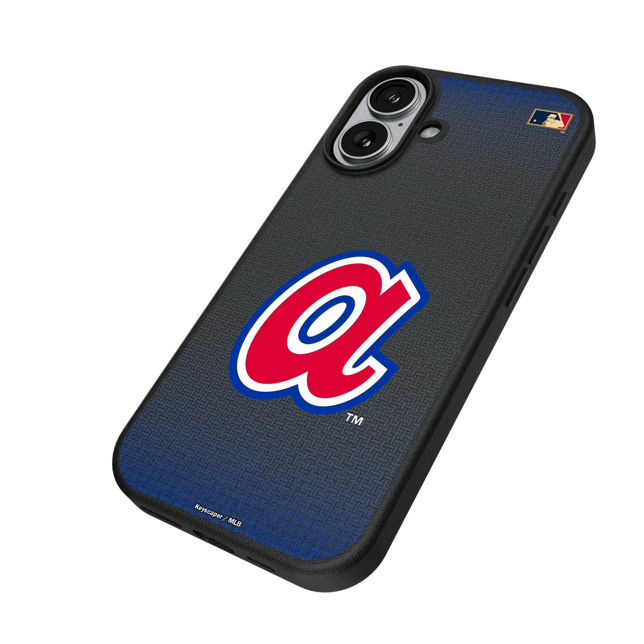 Atlanta Braves 1972-1980 - Cooperstown Collection Linen iPhone MagSafe Compatible Phone Case for Apple iPhone - Isometric View#Device_iPhone 17