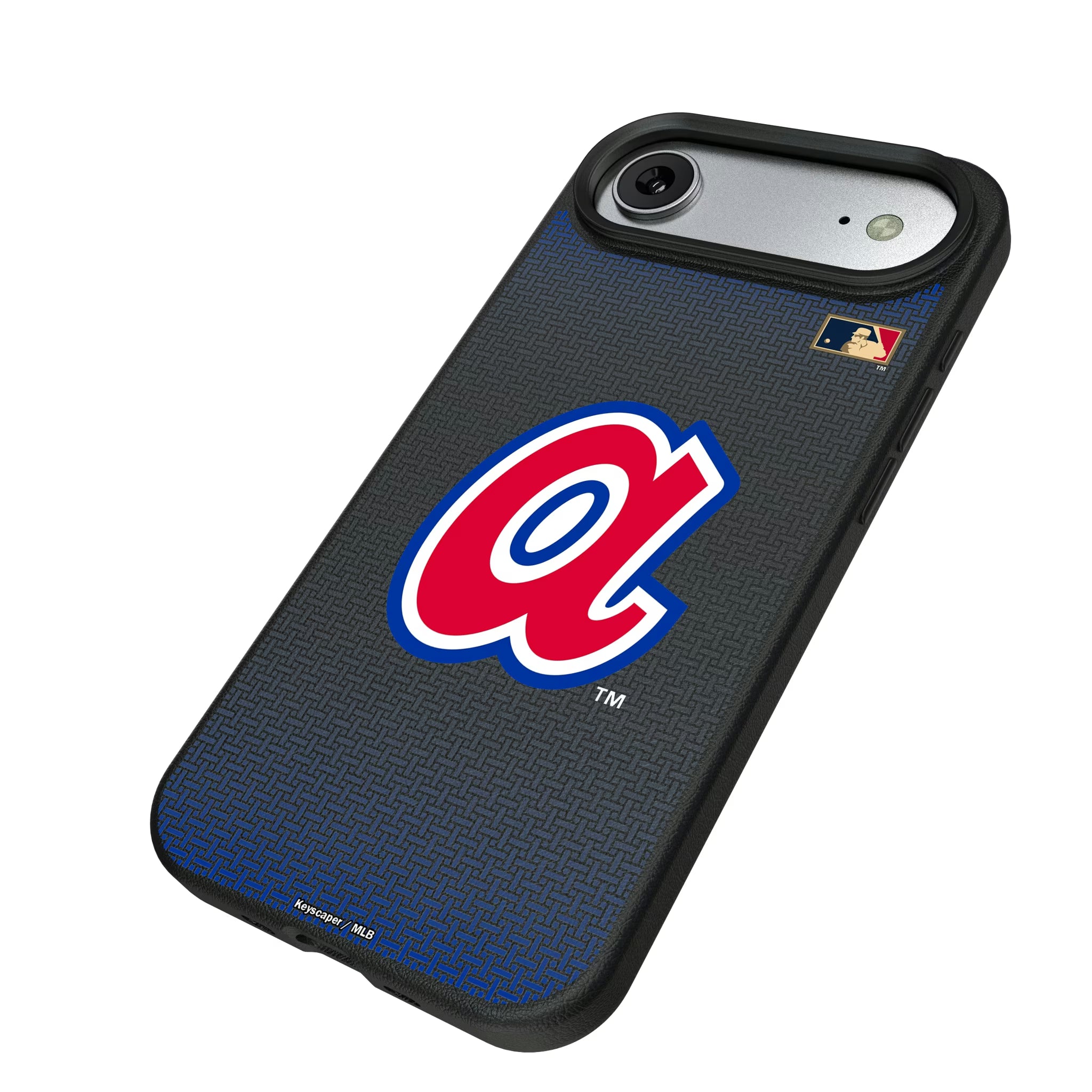 Atlanta Braves 1972-1980 - Cooperstown Collection Linen iPhone MagSafe Compatible Phone Case for Apple iPhone - Isometric View#Device_iPhone Air