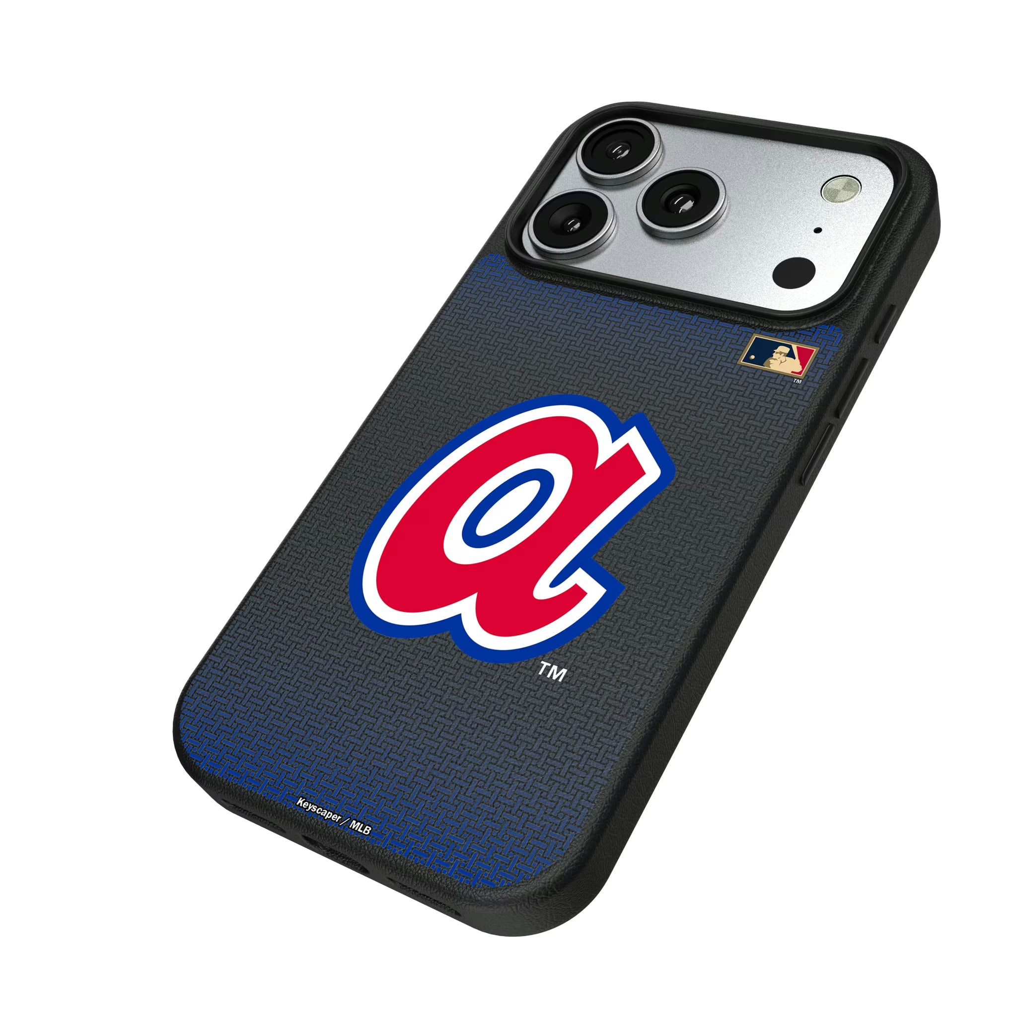 Atlanta Braves 1972-1980 - Cooperstown Collection Linen iPhone MagSafe Compatible Phone Case for Apple iPhone - Isometric View#Device_iPhone 17 Pro