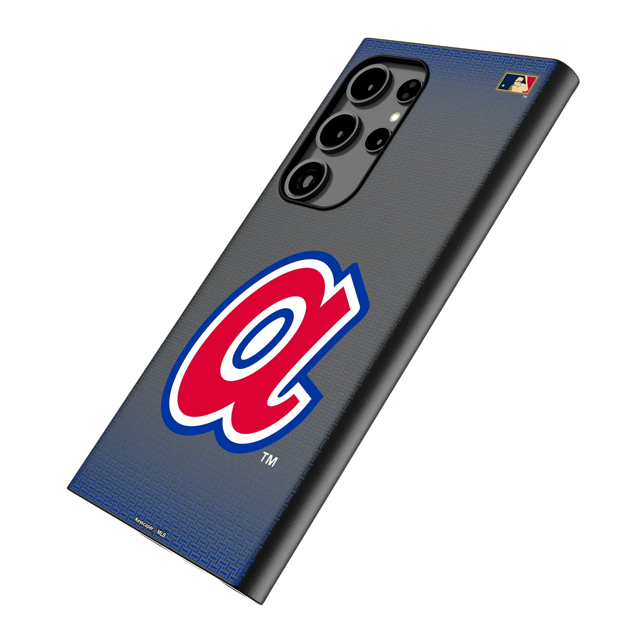Atlanta Braves 1972-1980 - Cooperstown Collection Linen Galaxy MagSafe Compatible Phone Case for Samsung Galaxy - Isometric View