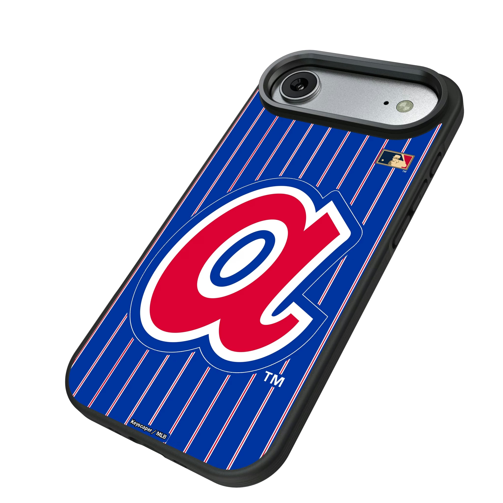 Atlanta Braves 1972-1980 - Cooperstown Collection Pinstripe iPhone Bump Phone Case for Apple iPhone - Isometric View#Device_iPhone Air