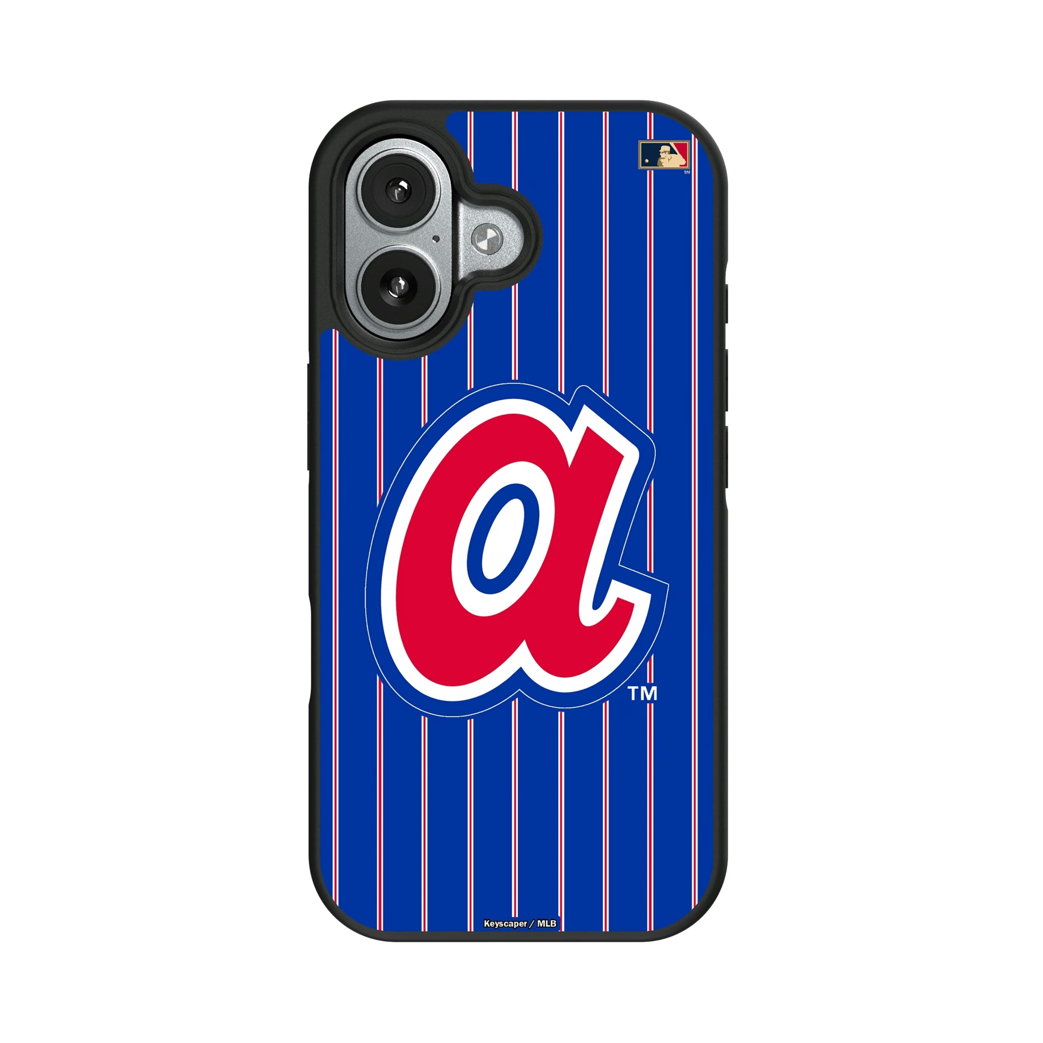 Atlanta Braves 1972-1980 - Cooperstown Collection Pinstripe iPhone Bump Phone Case for Apple iPhone#Device_iPhone 17