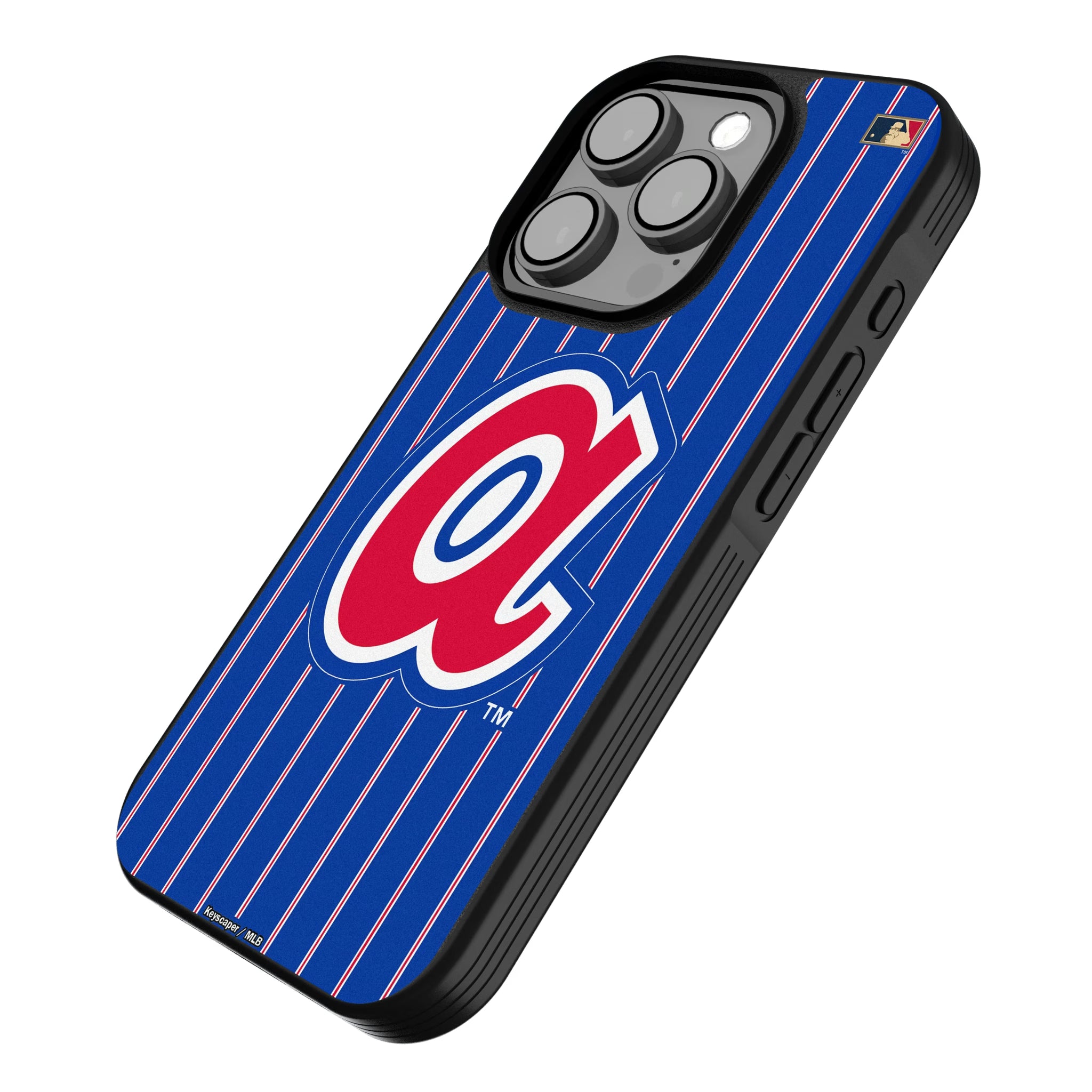 Atlanta Braves 1972-1980 - Cooperstown Collection Pinstripe iPhone Bump Phone Case for Apple iPhone - Isometric View