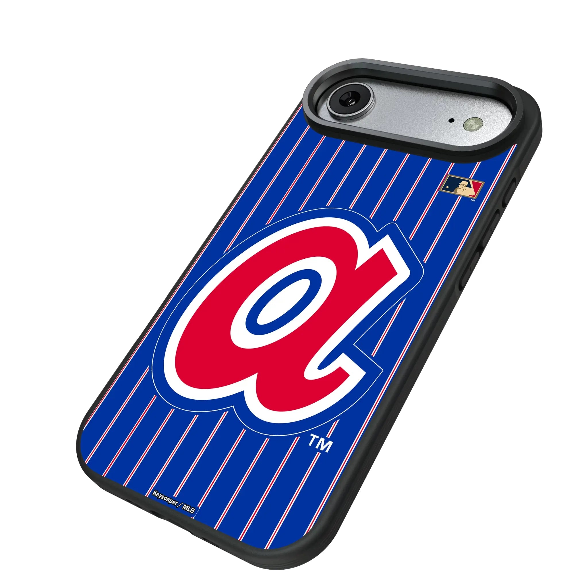 Atlanta Braves 1972-1980 - Cooperstown Collection Pinstripe iPhone Bump Phone Case for Apple iPhone - Isometric View#Device_iPhone Air