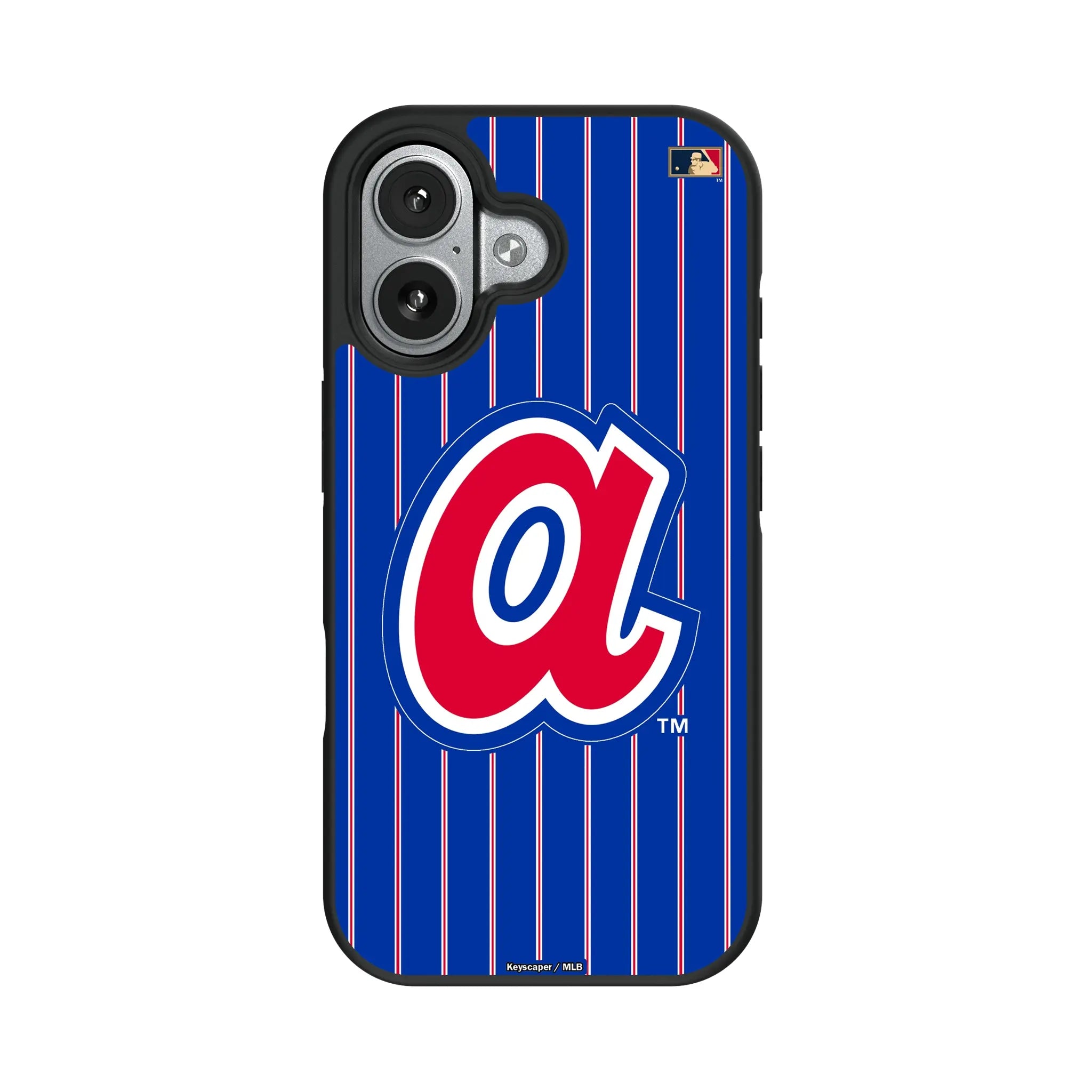 Atlanta Braves 1972-1980 - Cooperstown Collection Pinstripe iPhone Bump Phone Case for Apple iPhone#Device_iPhone 17