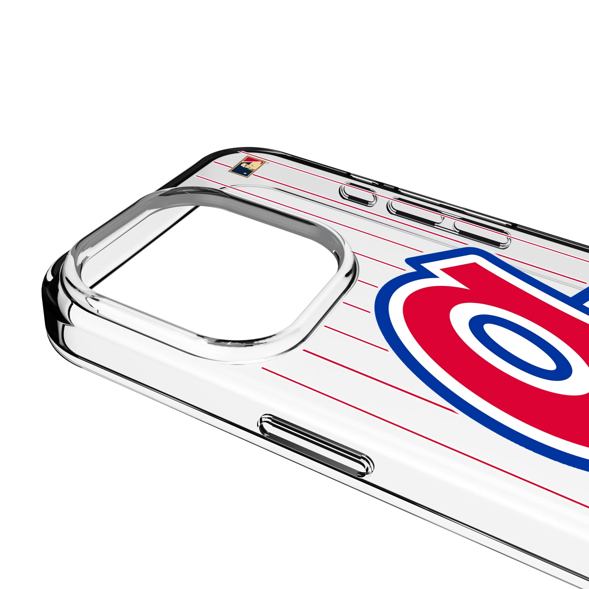 Atlanta Braves 1972-1980 - Cooperstown Collection Pinstripe iPhone Clear Phone Case for Apple iPhone - Detail