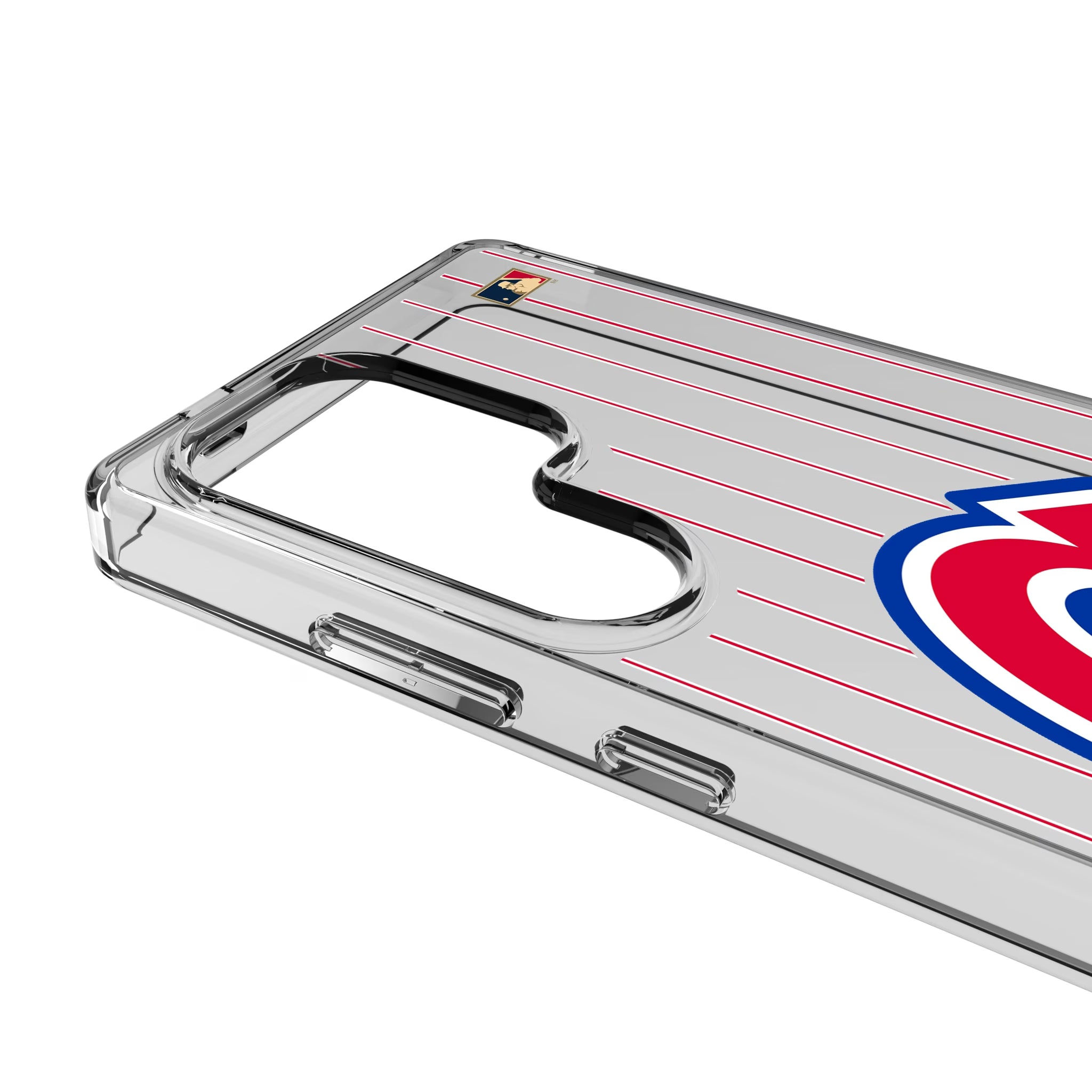 Atlanta Braves 1972-1980 - Cooperstown Collection Pinstripe Galaxy Clear Phone Case for Samsung Galaxy - Detail