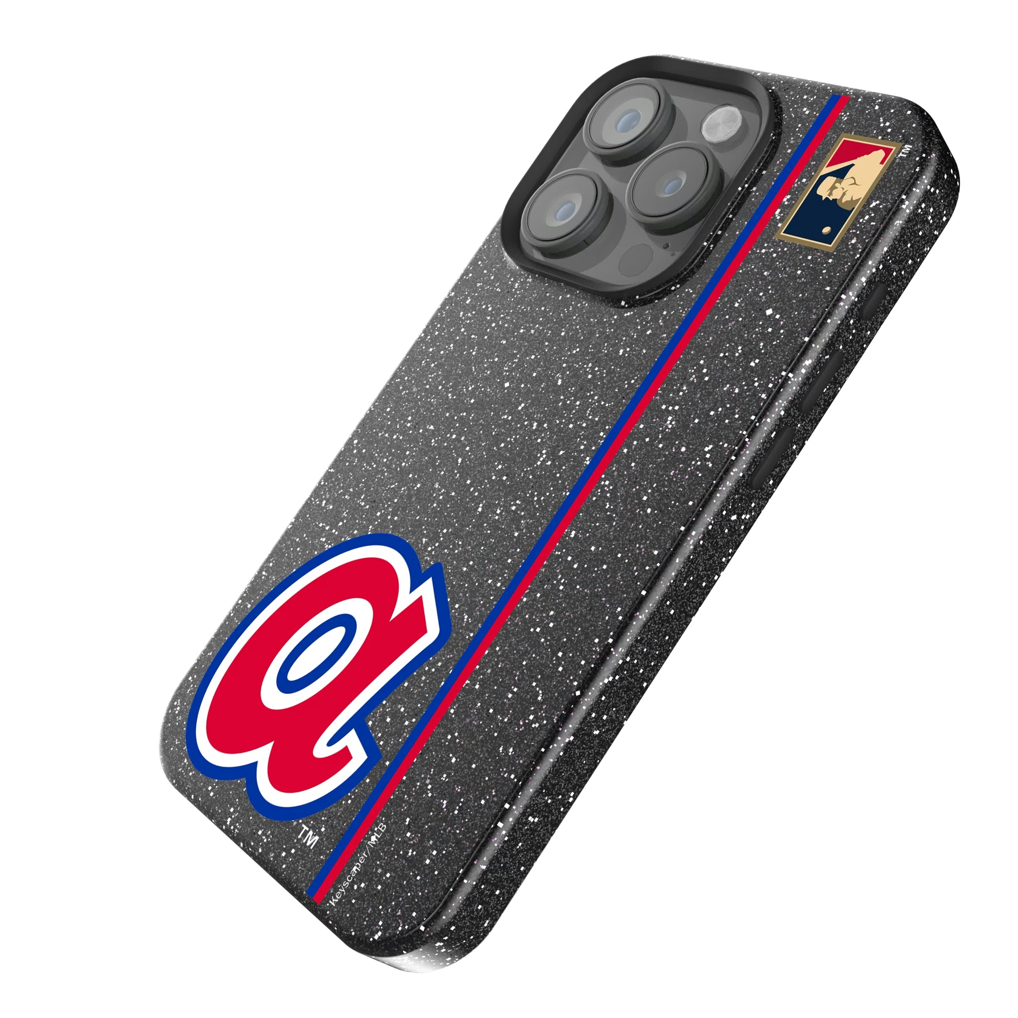 Atlanta Braves 1972-1980 - Cooperstown Collection Sidebar iPhone Bling Phone Case for Apple iPhone - Isometric View