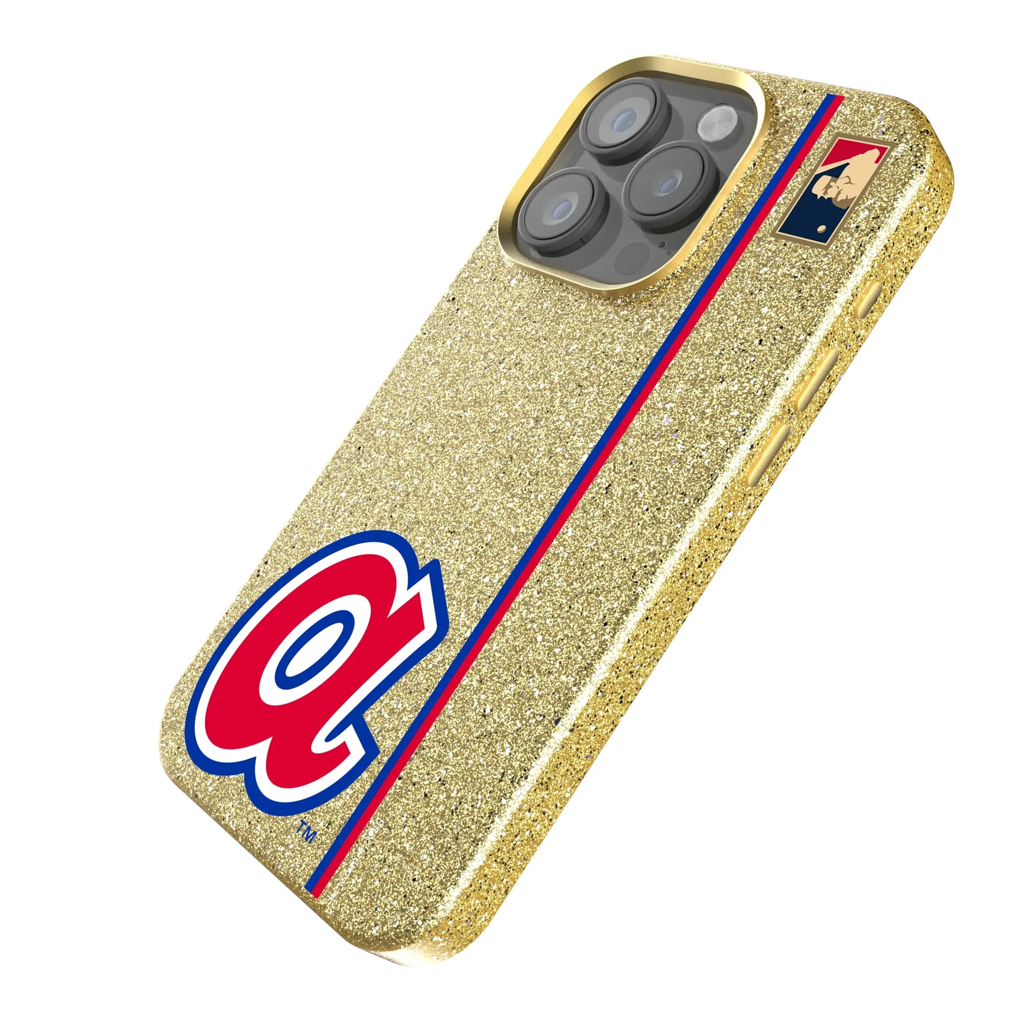 Atlanta Braves 1972-1980 - Cooperstown Collection Sidebar iPhone Bling Phone Case for Apple iPhone - Isometric View