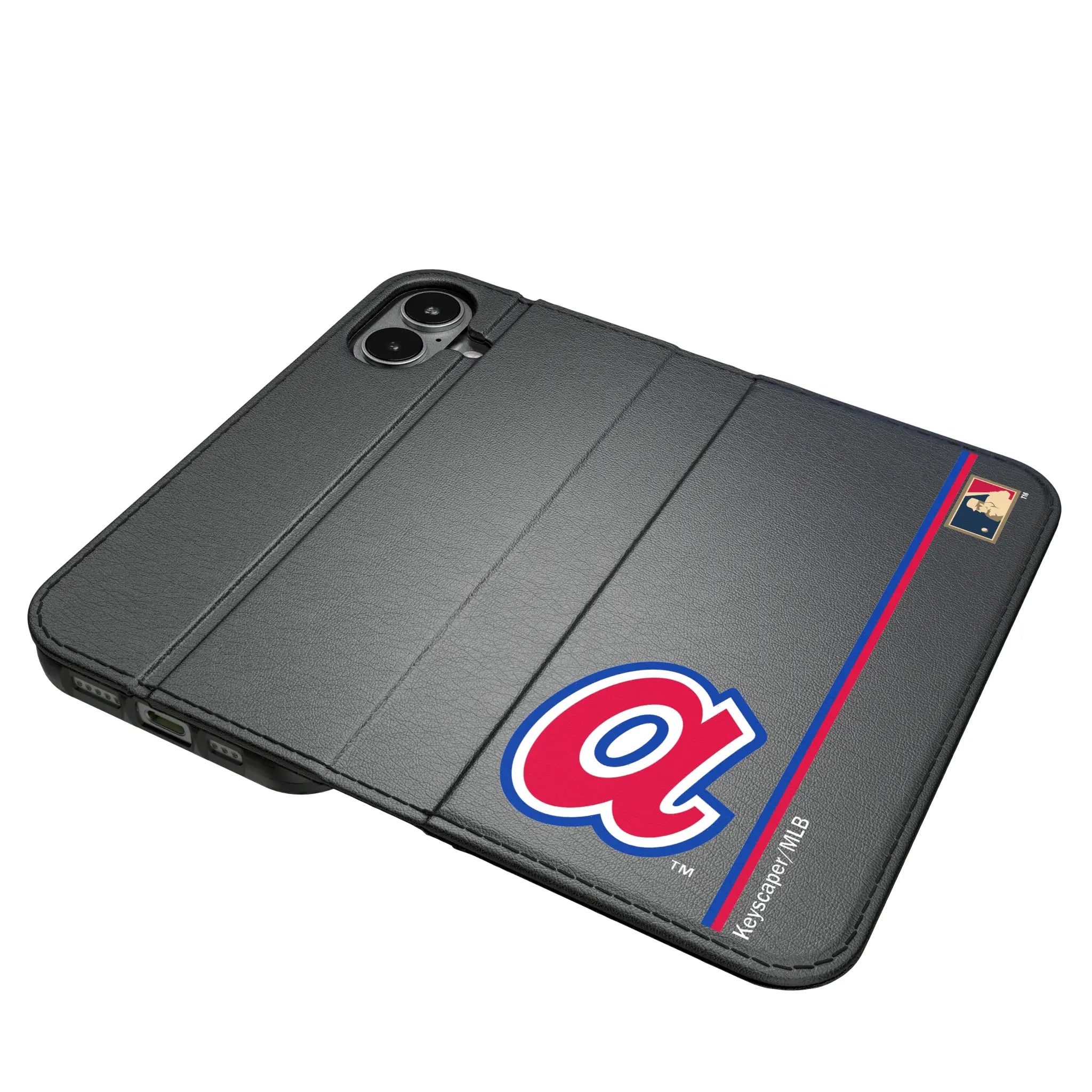 Atlanta Braves 1972-1980 - Cooperstown Collection Sidebar iPhone Folio Phone Case for Apple iPhone#Device_iPhone 17