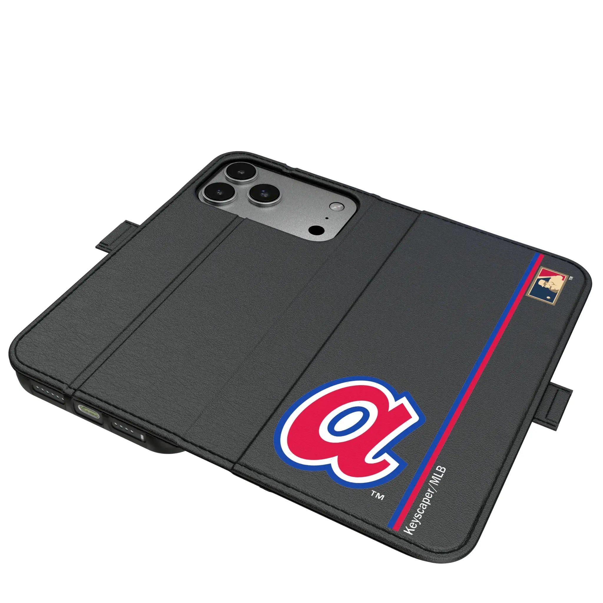 Atlanta Braves 1972-1980 - Cooperstown Collection Sidebar iPhone Folio Phone Case for Apple iPhone#Device_iPhone 17 Pro Max