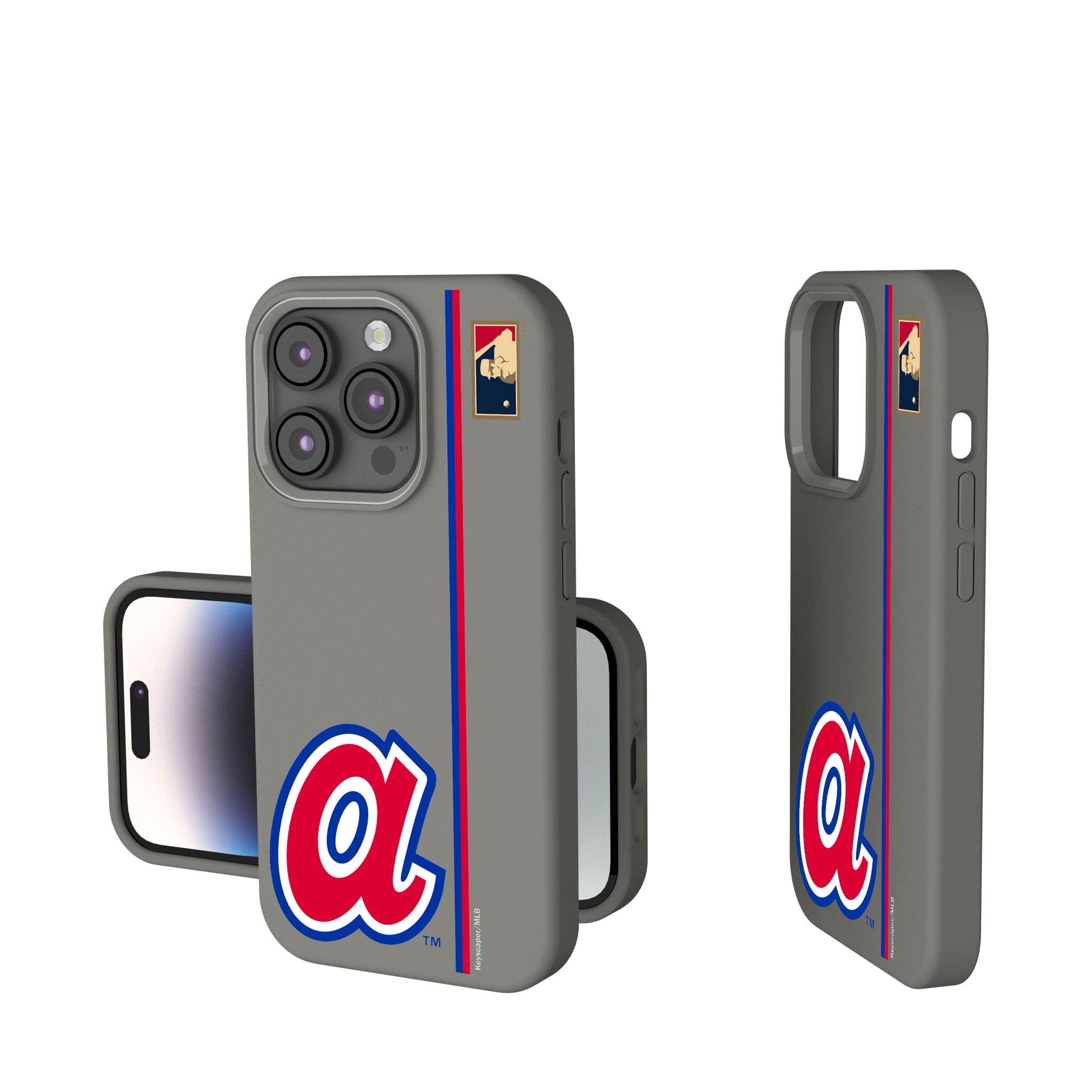 Atlanta Braves 1972-1980 - Cooperstown Collection Sidebar iPhone Soft Touch Phone Case for Apple iPhone
