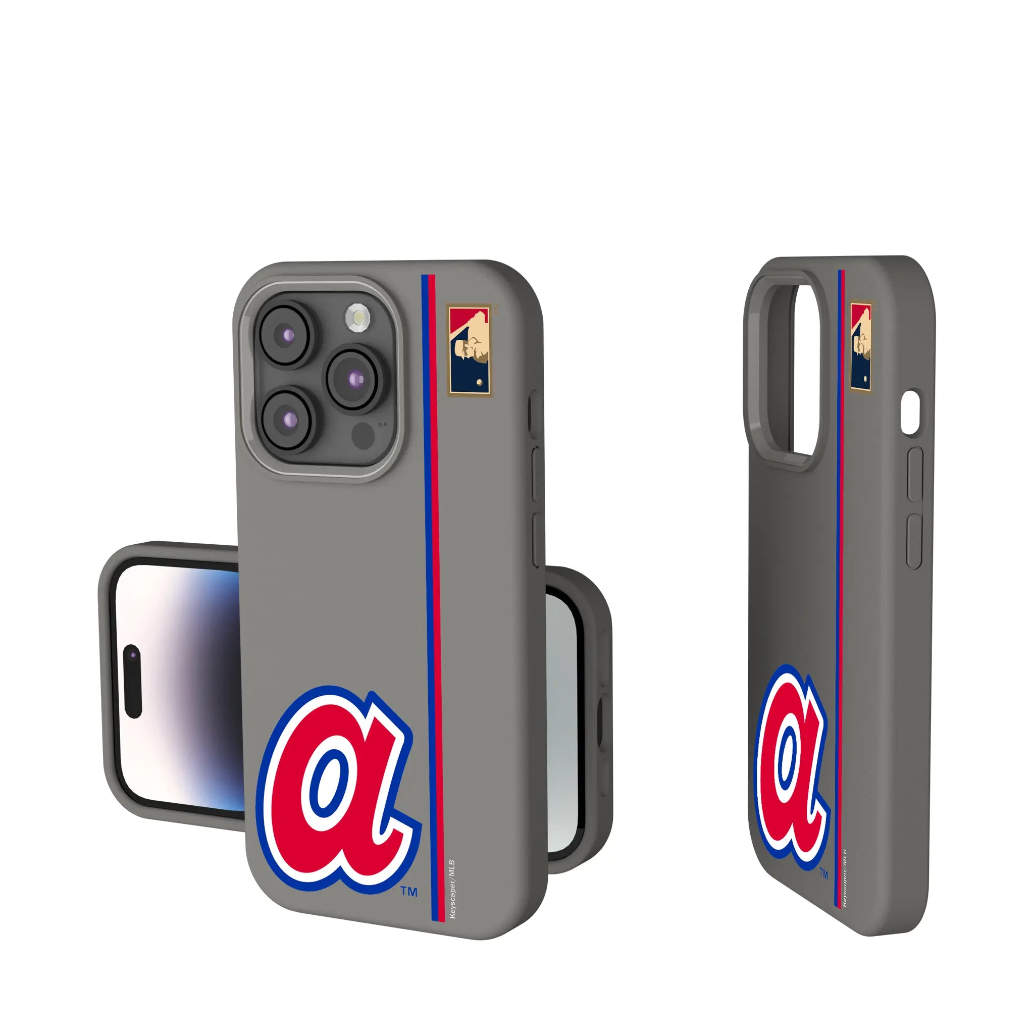 Atlanta Braves 1972-1980 - Cooperstown Collection Sidebar iPhone Soft Touch Phone Case for Apple iPhone