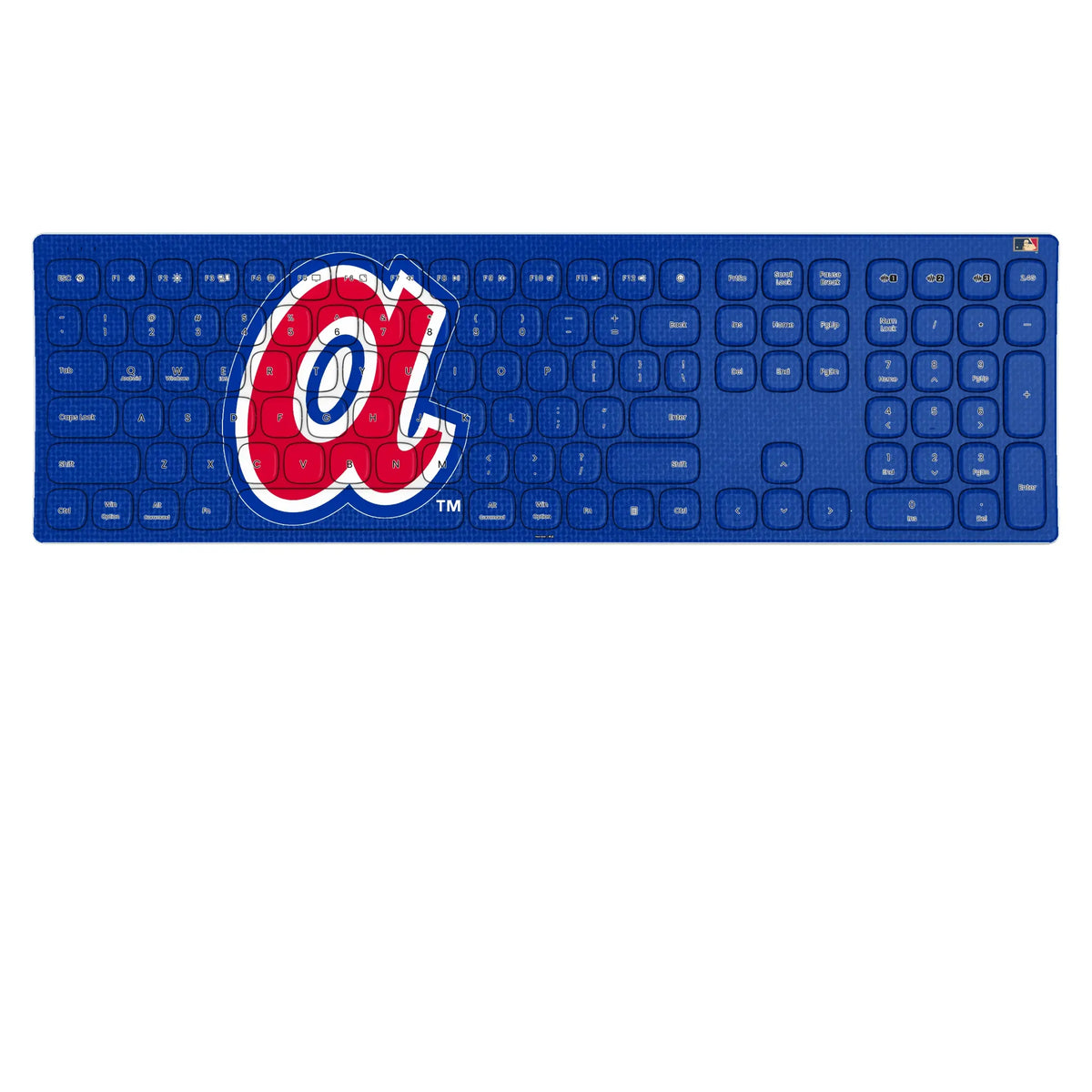 Atlanta Braves 1972-1980 - Cooperstown Collection Solid KKB605 Curved Wireless Keyboard