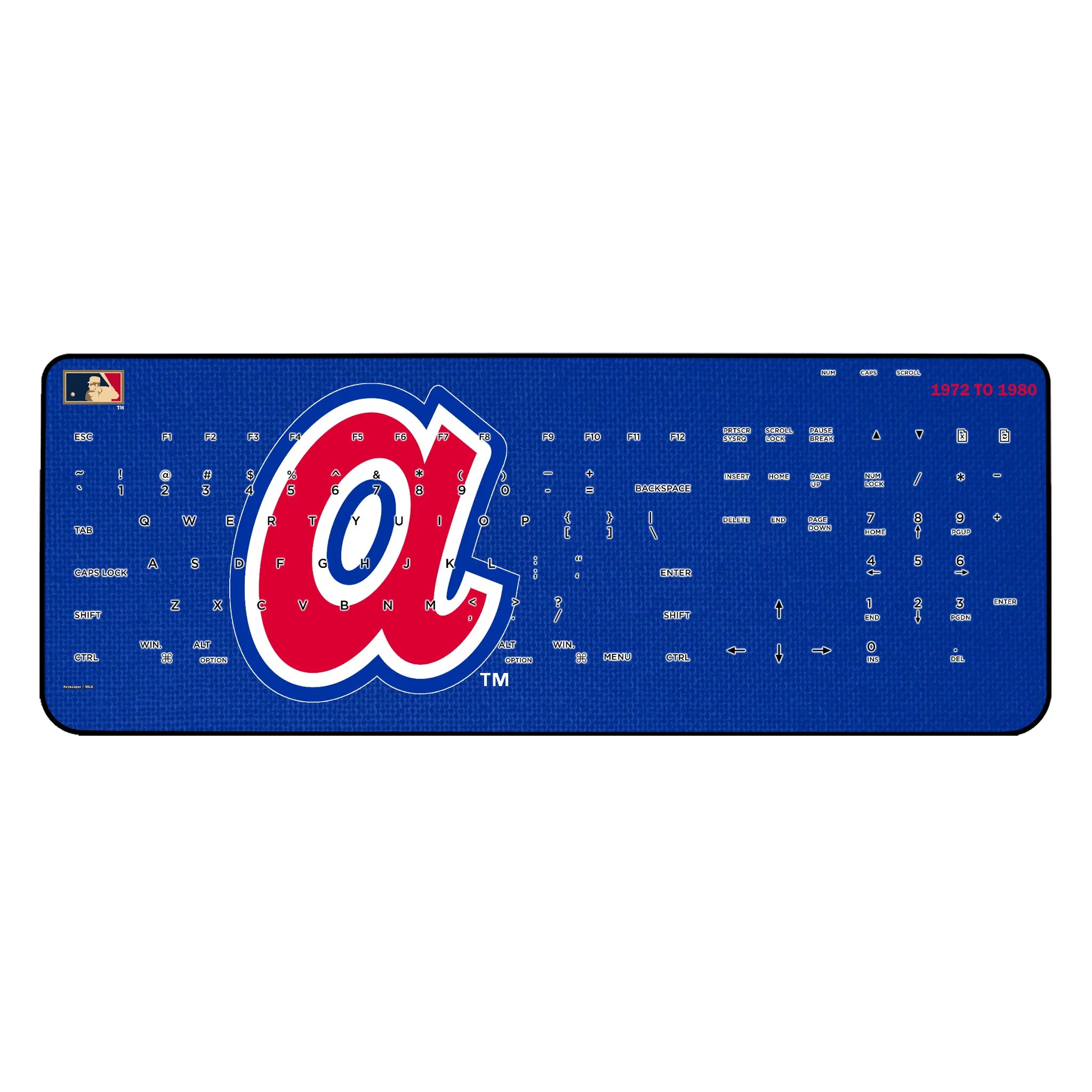Atlanta Braves 1972-1980 - Cooperstown Collection Solid Wireless USB Keyboard