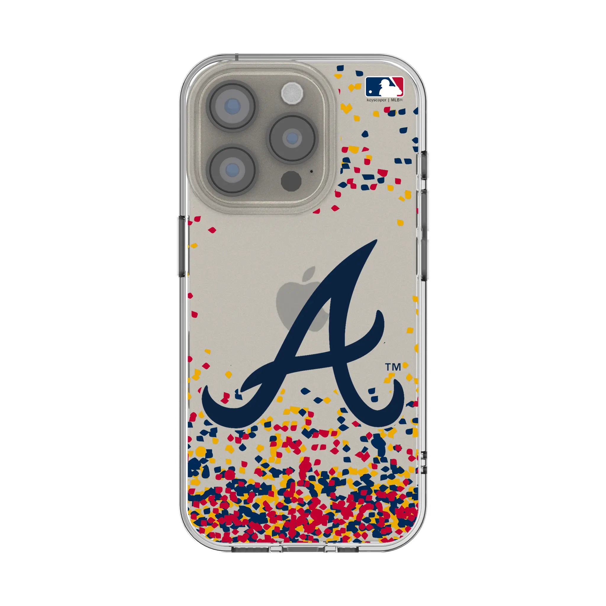 Atlanta Braves Confetti iPhone Clear Phone Case for Apple iPhone