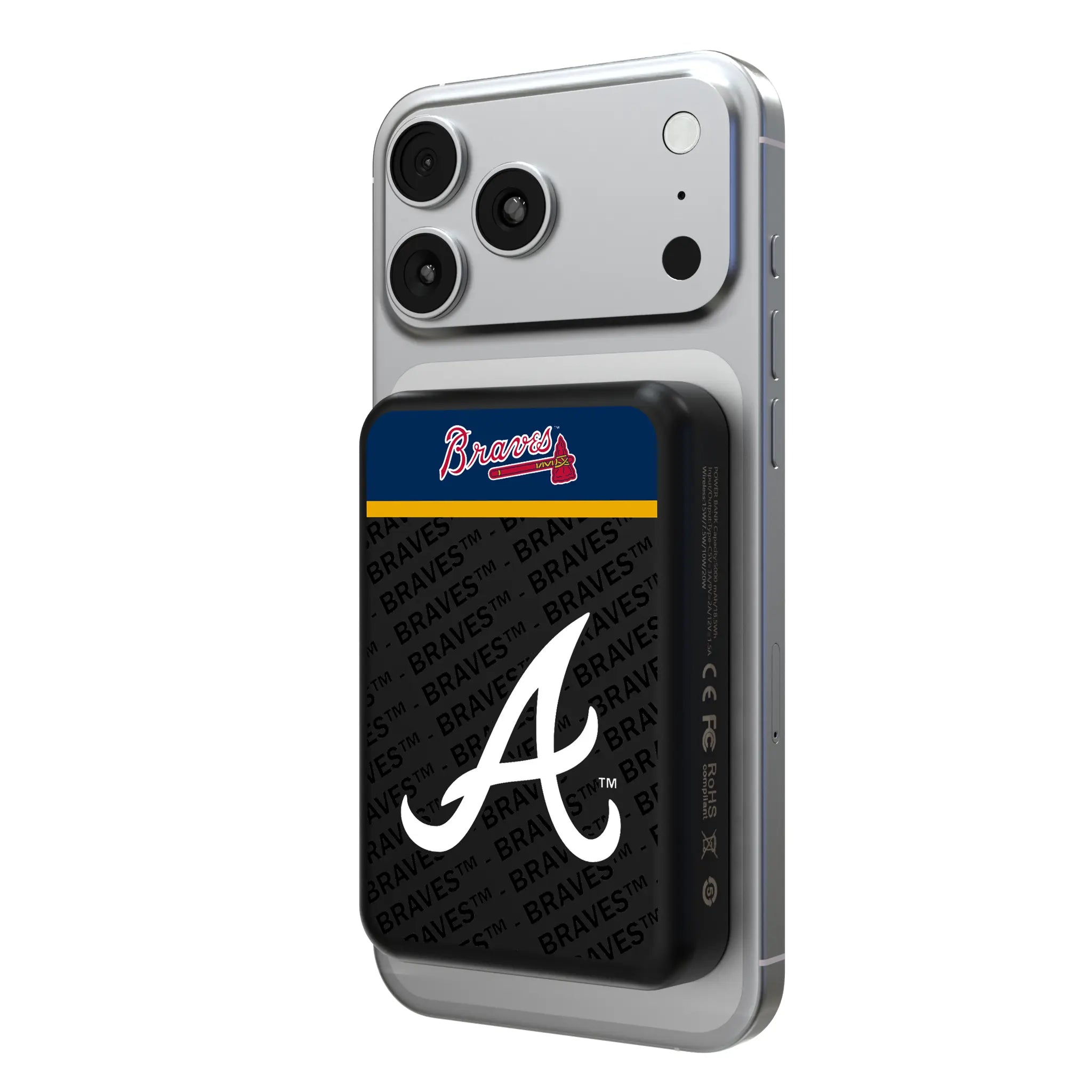 Atlanta Braves Endzone Plus Wireless Mag Power Bank