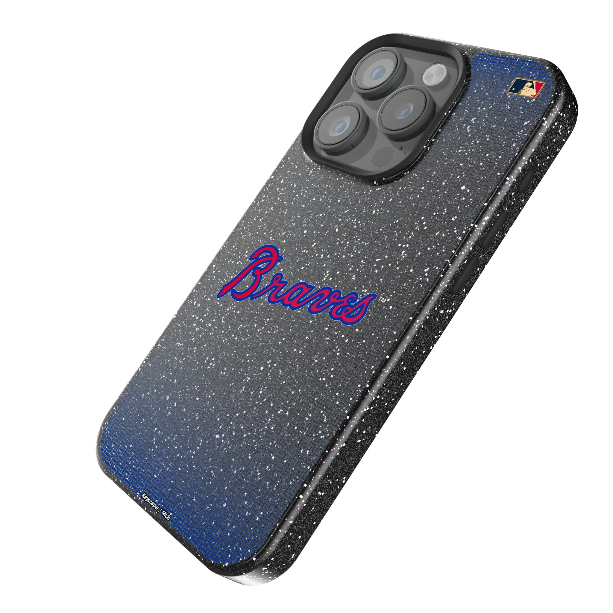 Atlanta Braves Home 2012 - Cooperstown Collection Linen iPhone Bling Phone Case for Apple iPhone - Isometric View