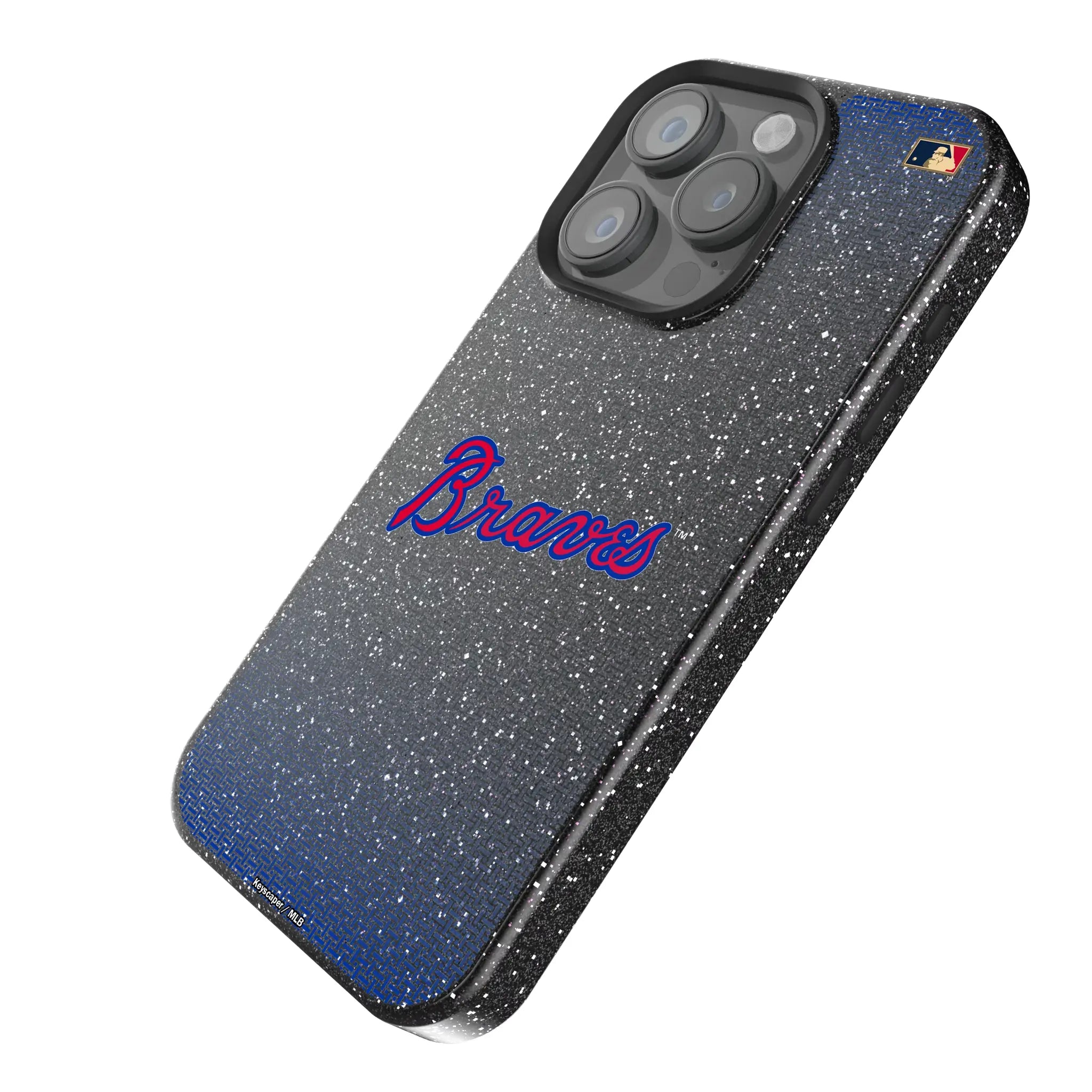 Atlanta Braves Home 2012 - Cooperstown Collection Linen iPhone Bling Phone Case for Apple iPhone - Isometric View