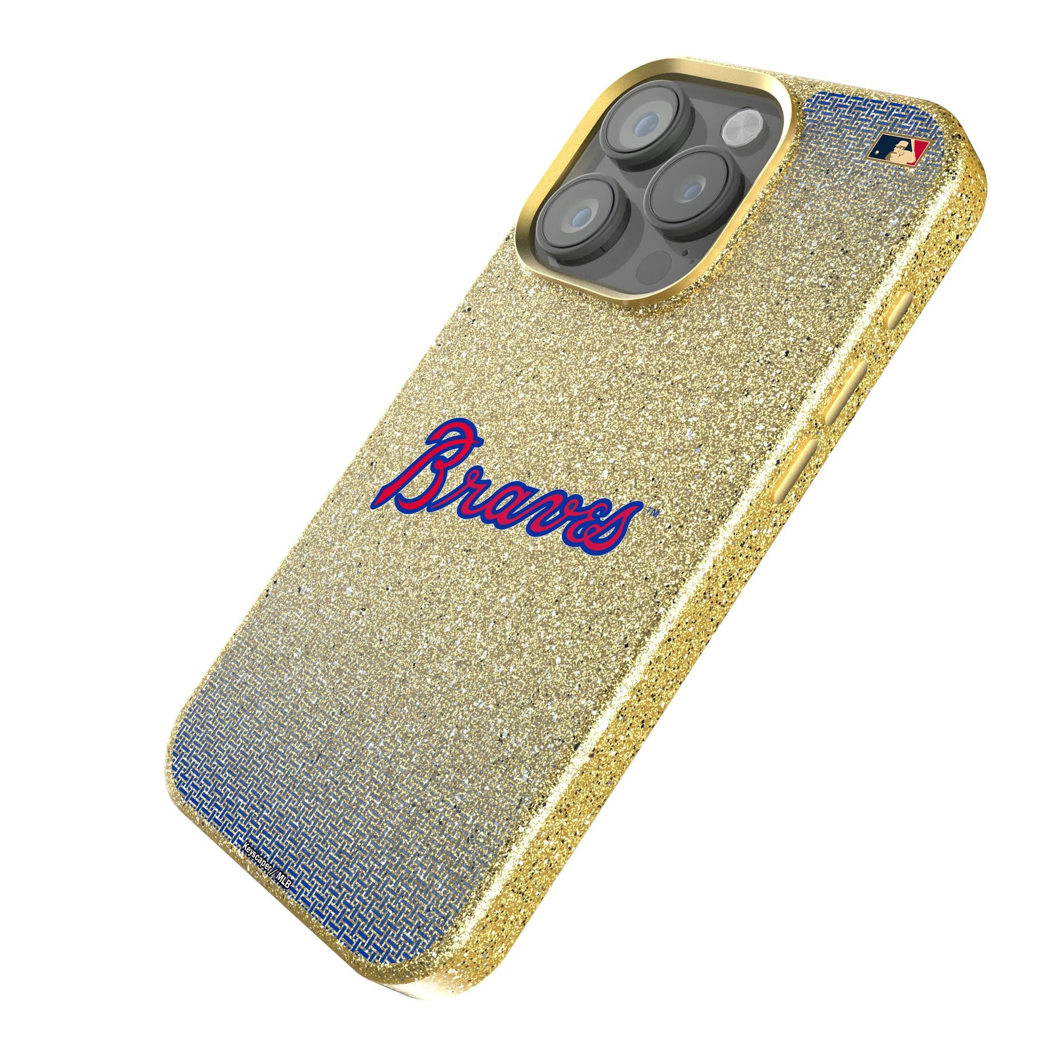 Atlanta Braves Home 2012 - Cooperstown Collection Linen iPhone Bling Phone Case for Apple iPhone - Isometric View