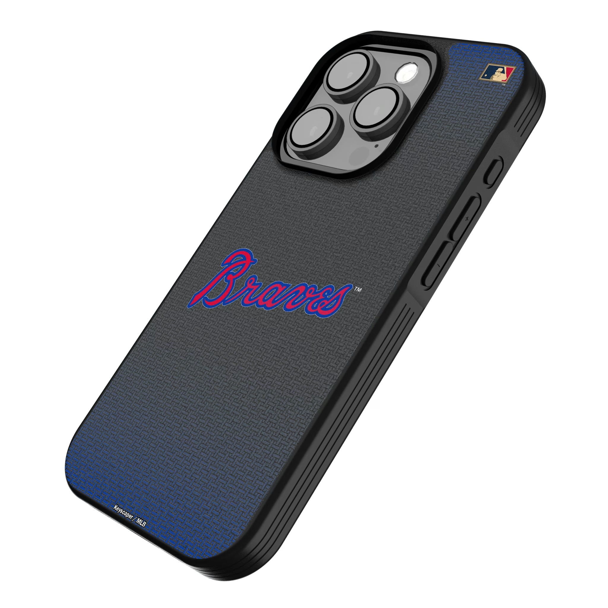 Atlanta Braves Home 2012 - Cooperstown Collection Linen iPhone Bump Phone Case for Apple iPhone - Isometric View