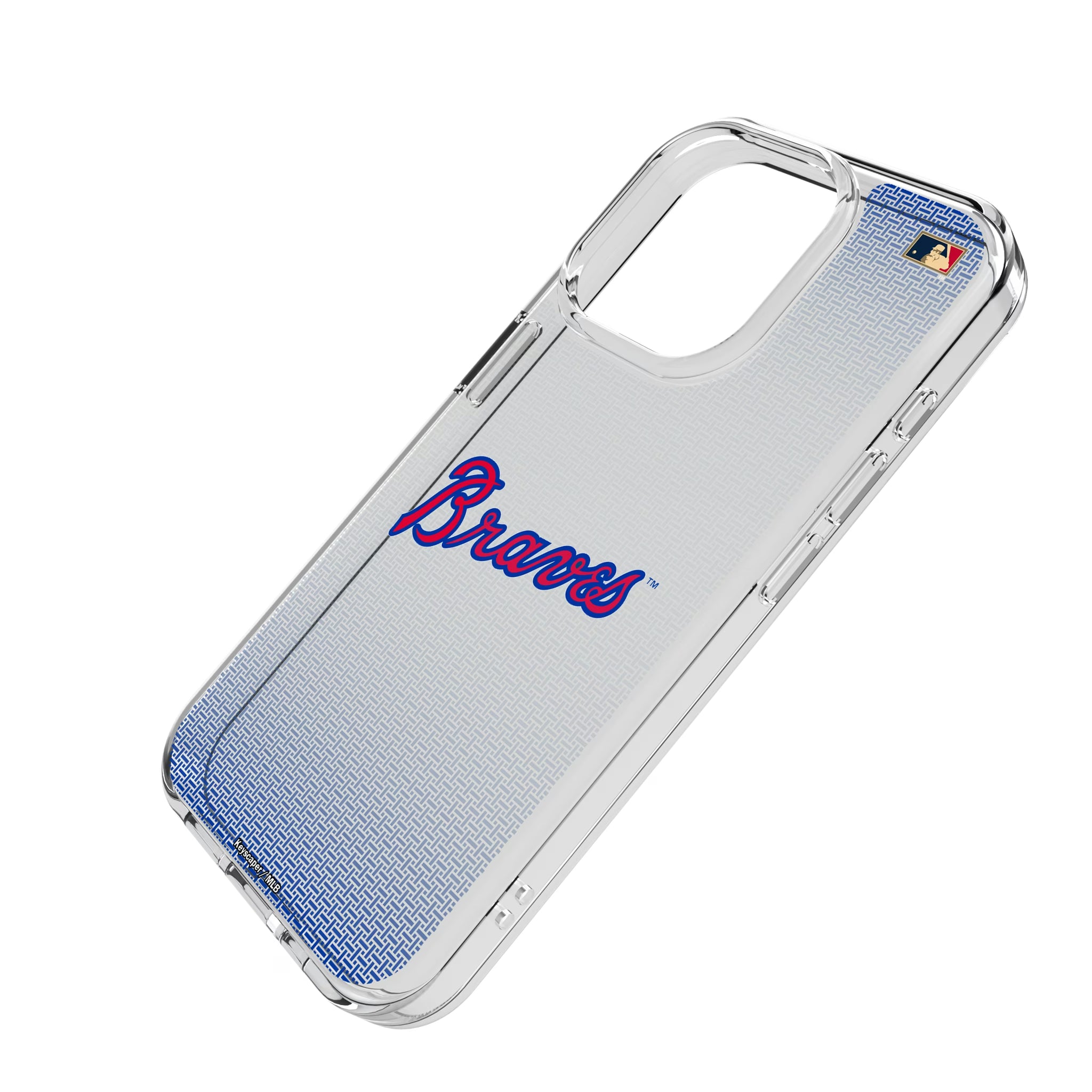 Atlanta Braves Home 2012 - Cooperstown Collection Linen iPhone Clear Phone Case for Apple iPhone - Isometric View