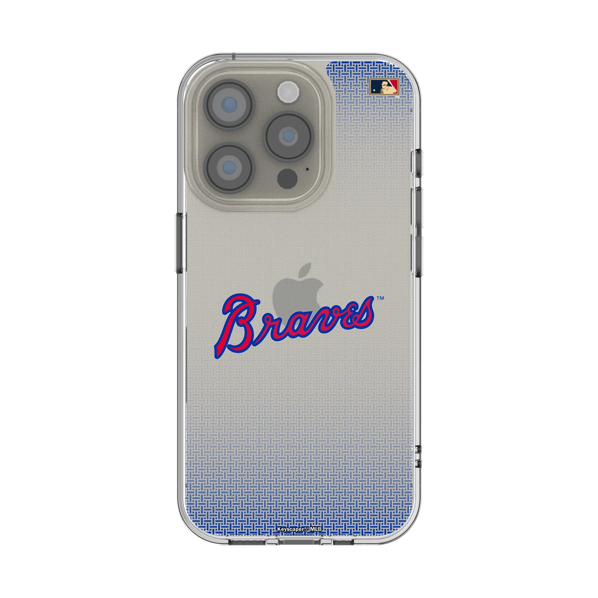 Atlanta Braves Home 2012 - Cooperstown Collection Linen iPhone Clear Phone Case for Apple iPhone