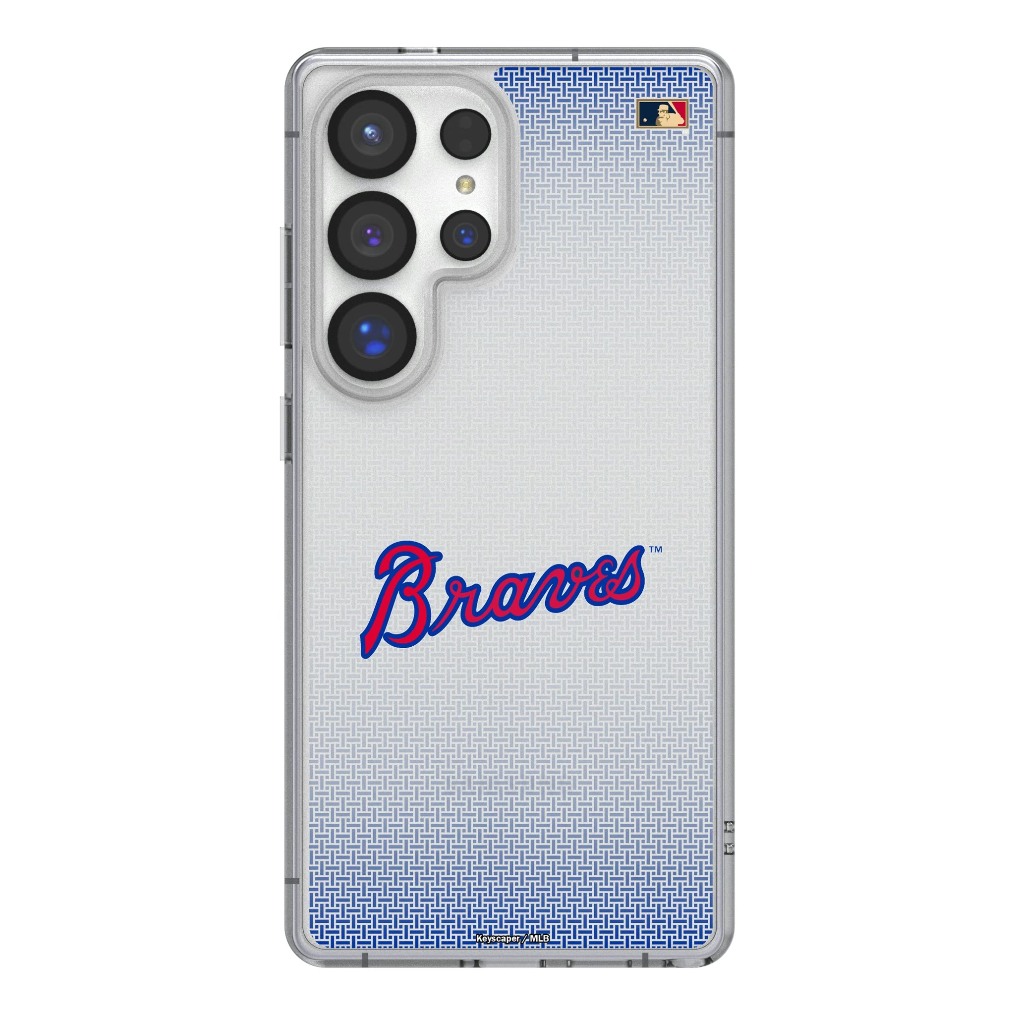 Atlanta Braves Home 2012 - Cooperstown Collection Linen Galaxy Clear Phone Case for Samsung Galaxy