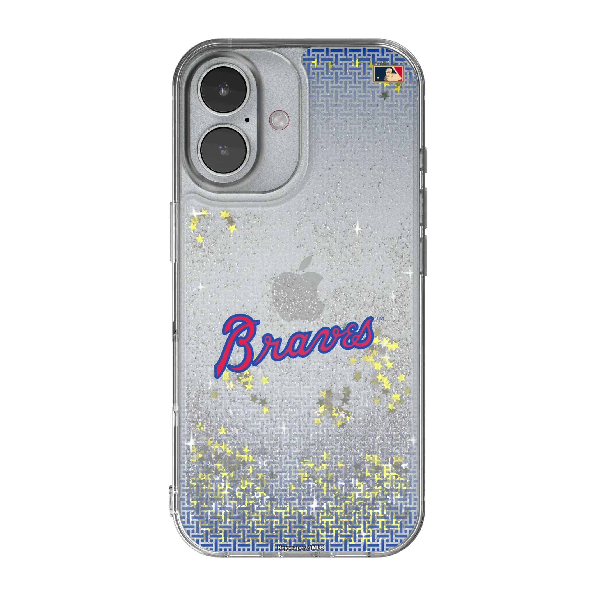 Atlanta Braves Home 2012 - Cooperstown Collection Linen iPhone Glitter Phone Case for Apple iPhone