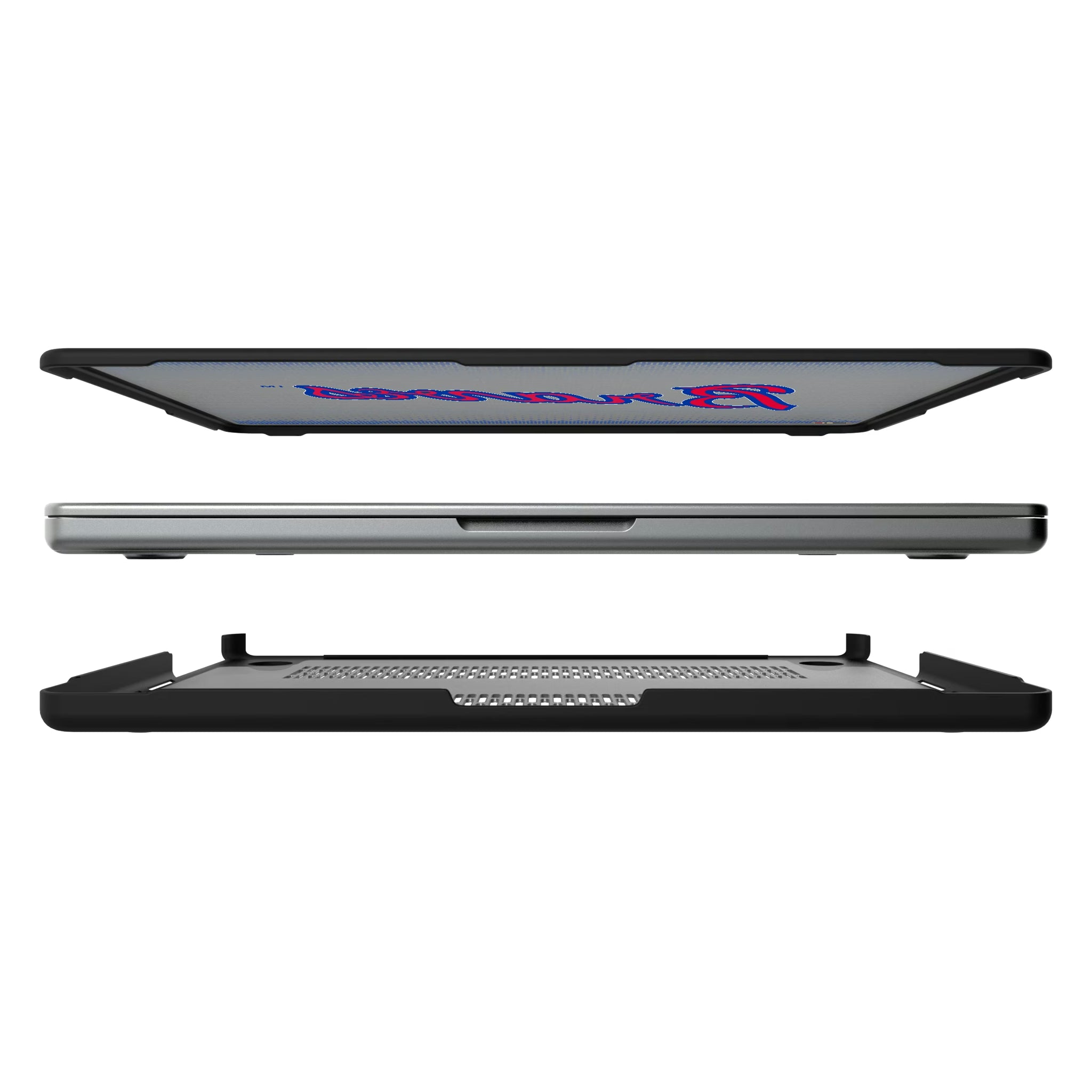 Atlanta Braves Home 2012 - Cooperstown Collection Linen MacBook Laptop Case for Apple MacBook#Device_MacBook Pro (14-inch, 2021) / MacBook Pro (14-inch, 2023) / MacBook Pro (14-inch, 2024)