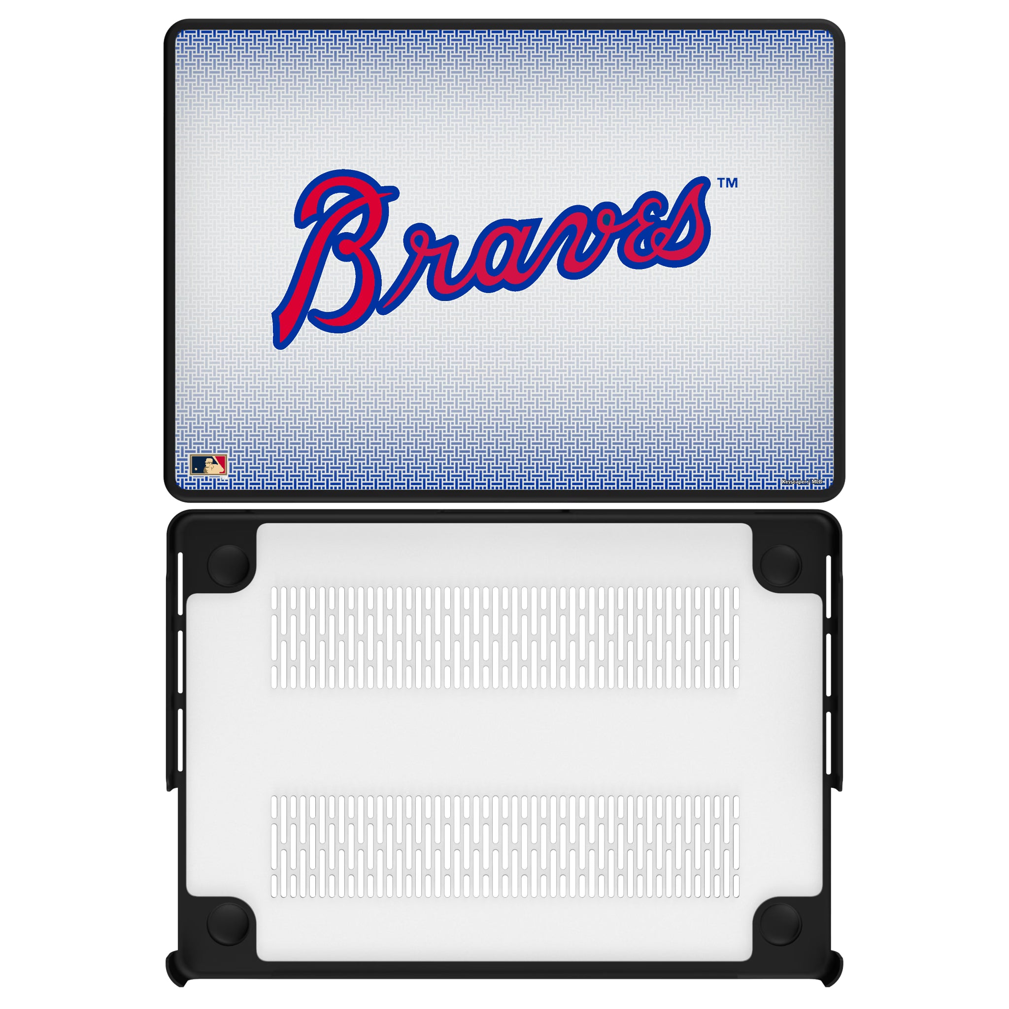 Atlanta Braves Home 2012 - Cooperstown Collection Linen MacBook Laptop Case for Apple MacBook#Device_MacBook Pro (14-inch, 2021) / MacBook Pro (14-inch, 2023) / MacBook Pro (14-inch, 2024)