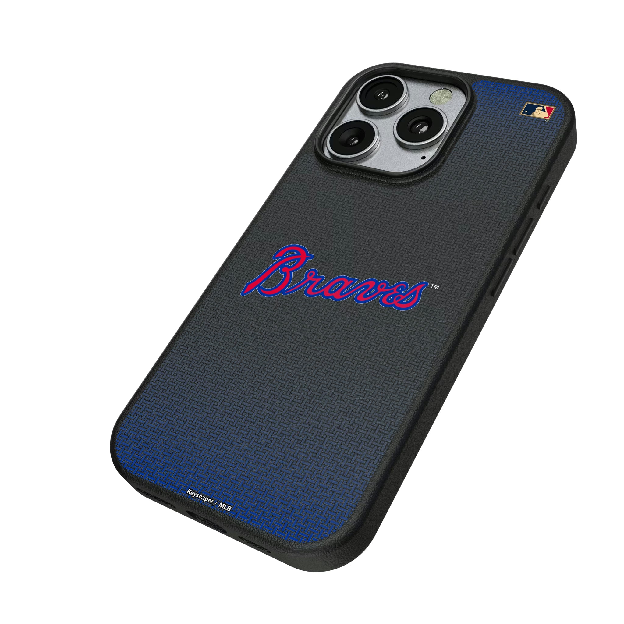 Atlanta Braves Home 2012 - Cooperstown Collection Linen iPhone MagSafe Compatible Phone Case for Apple iPhone - Isometric View