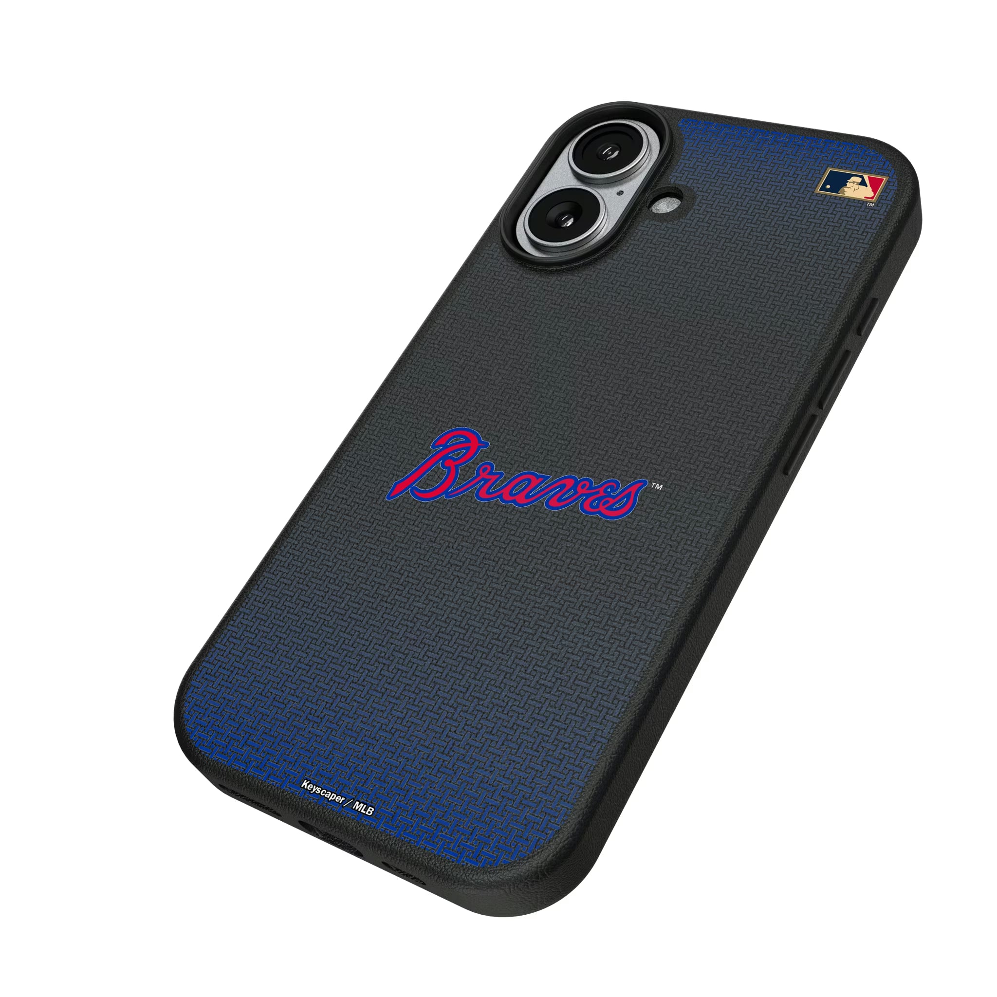 Atlanta Braves Home 2012 - Cooperstown Collection Linen iPhone MagSafe Compatible Phone Case for Apple iPhone - Isometric View#Device_iPhone 17