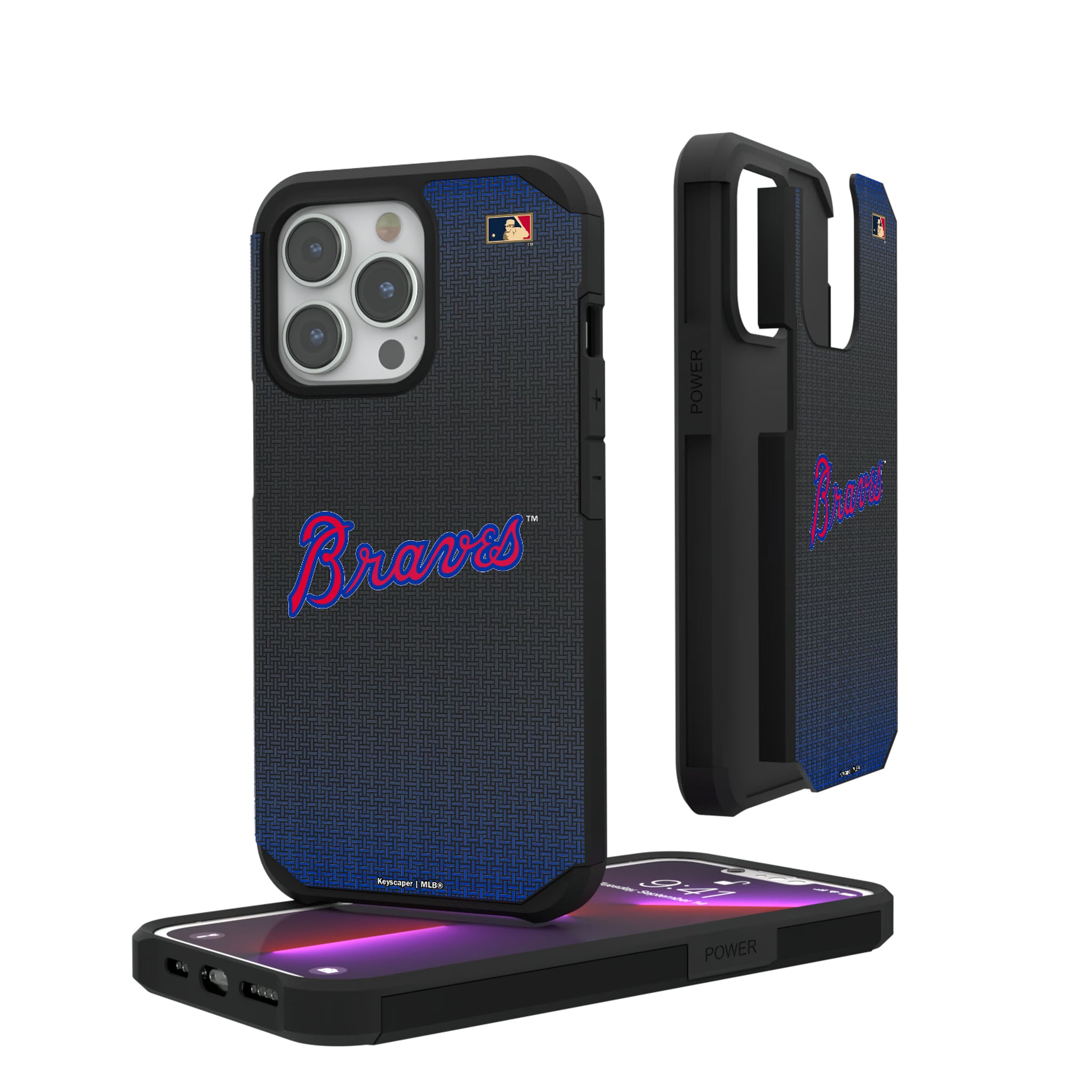 Atlanta Braves Home 2012 - Cooperstown Collection Linen iPhone Rugged Phone Case for Apple iPhone#Device_iPhone 13 Pro